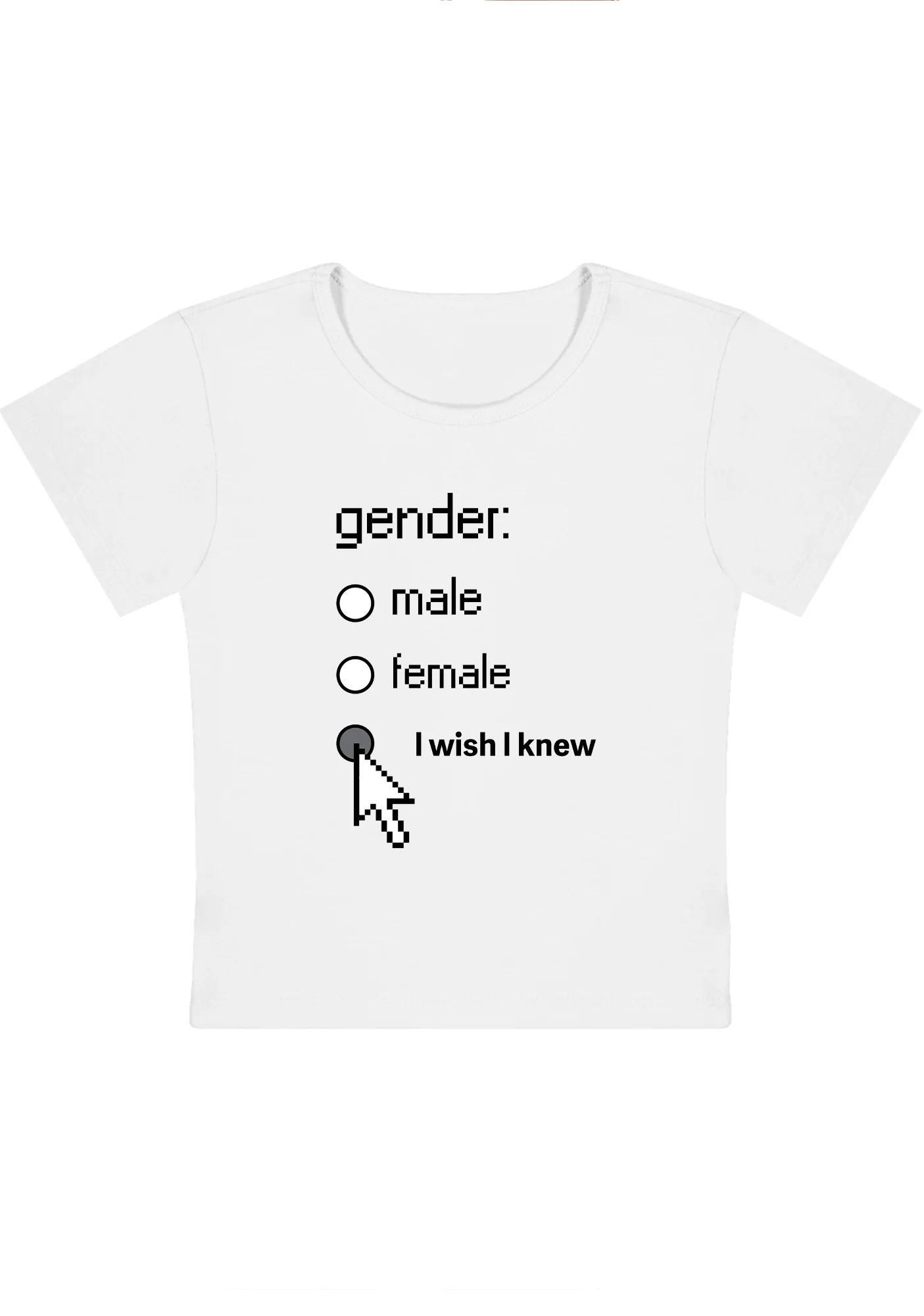 Curvy Gender Male Female I Wish I Knew Baby Tee - Image 3