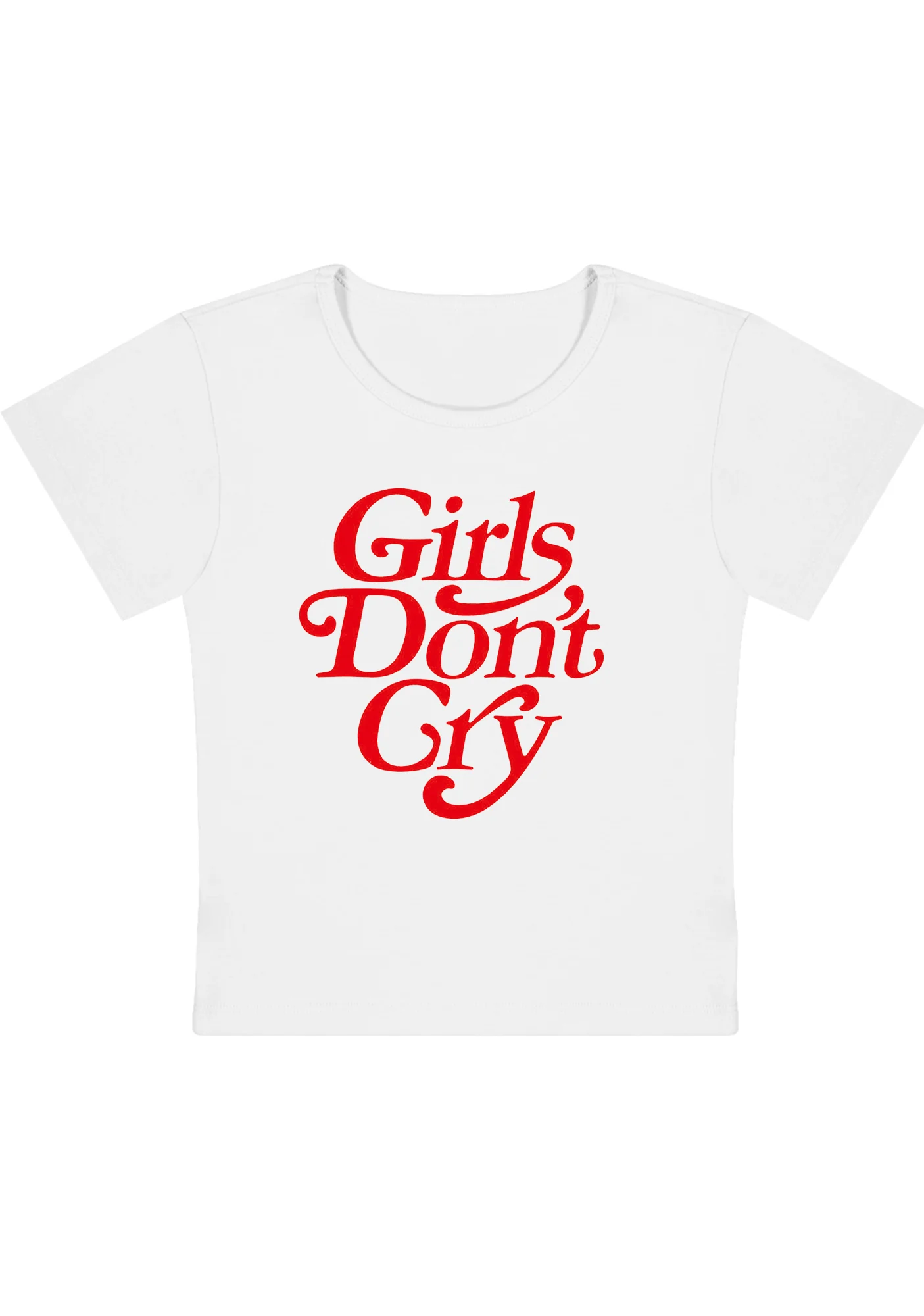 Curvy Girls Don't Cry Baby Tee - Image 3