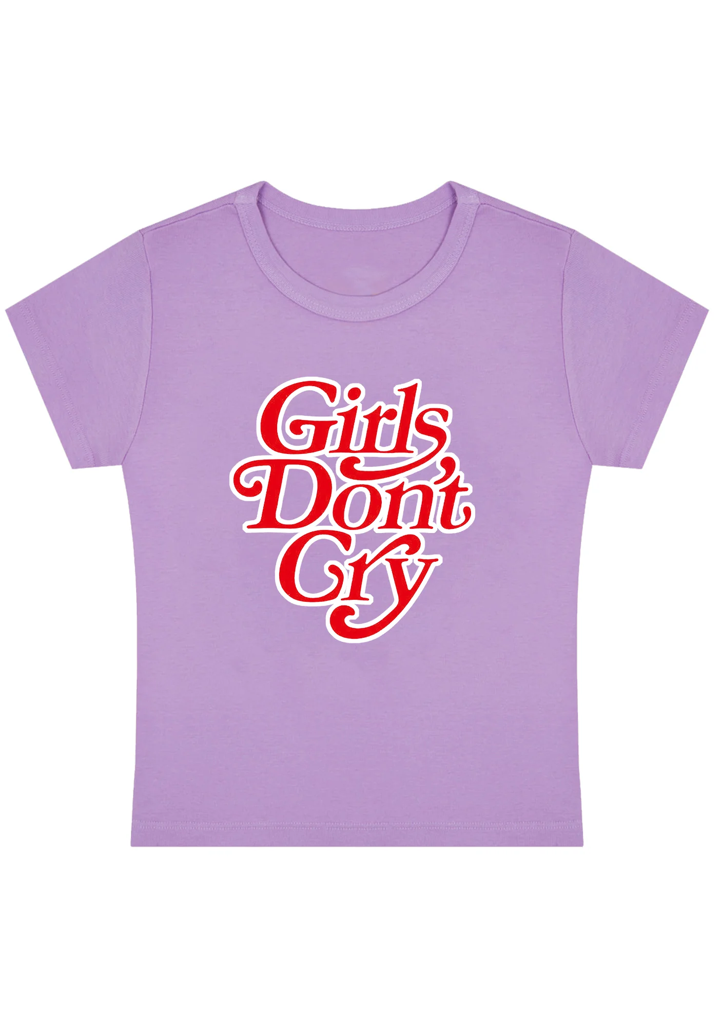 Curvy Girls Don't Cry Baby Tee - Image 4