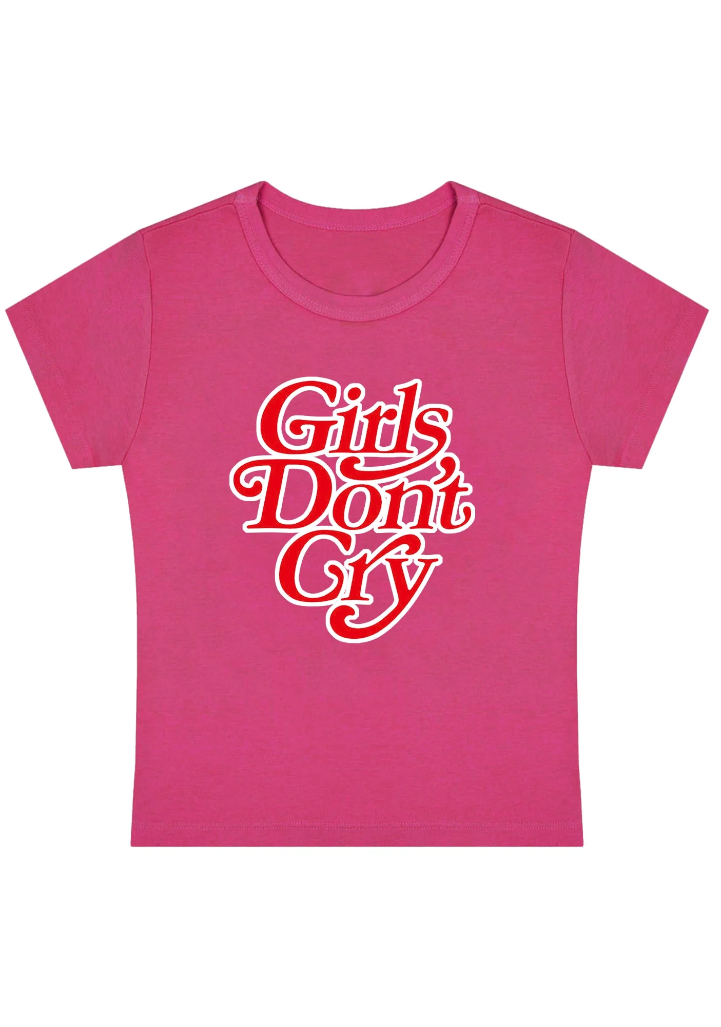 Curvy Girls Don't Cry Baby Tee - Image 5