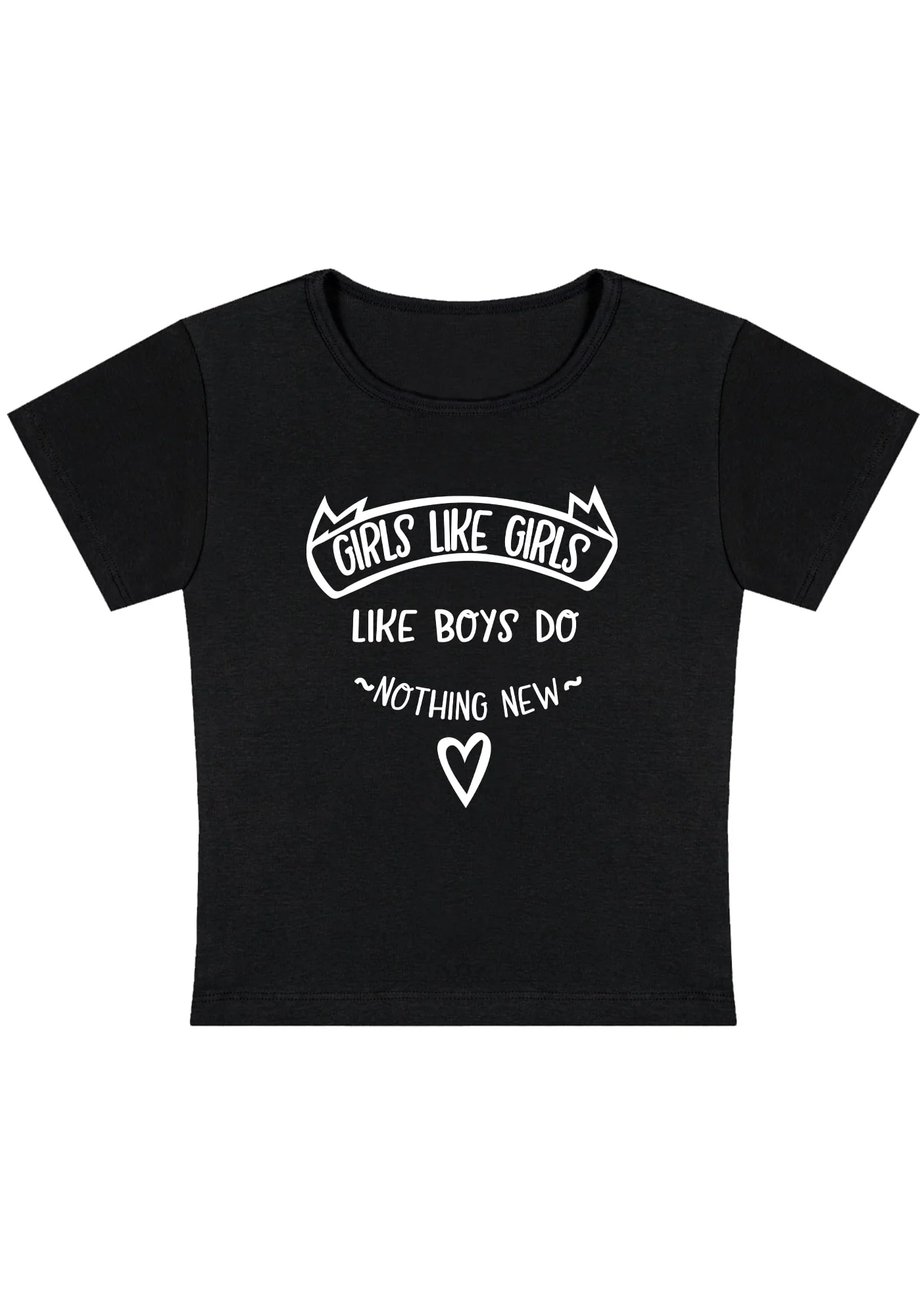 Curvy Girls Like Girls Like Boys Do Nothing New Baby Tee - Image 2