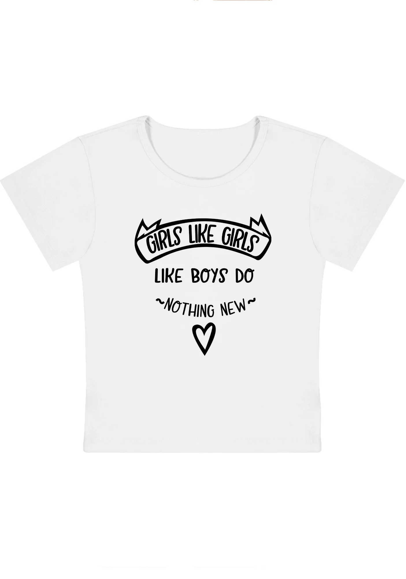 Curvy Girls Like Girls Like Boys Do Nothing New Baby Tee - Image 3