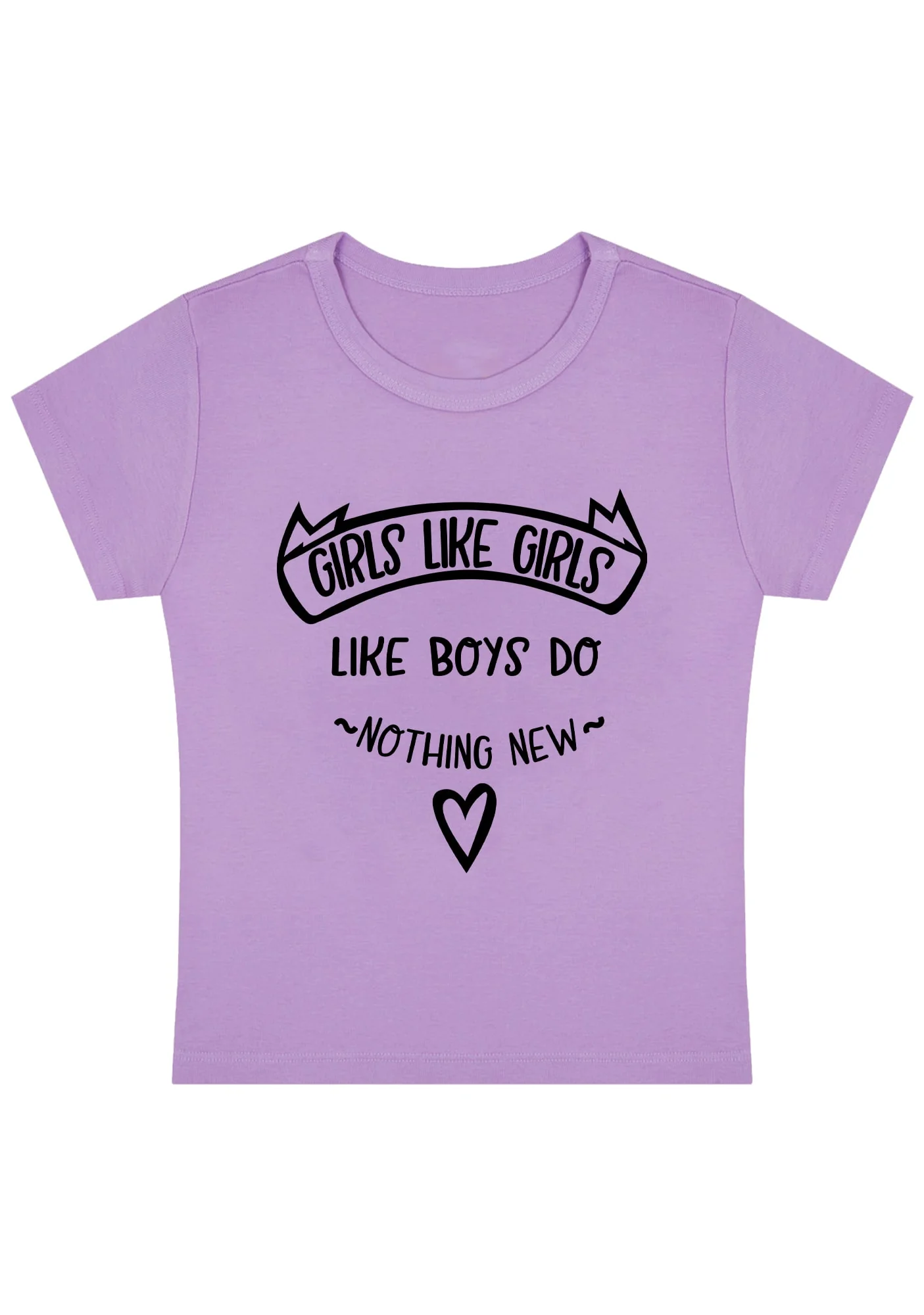 Curvy Girls Like Girls Like Boys Do Nothing New Baby Tee - Image 4
