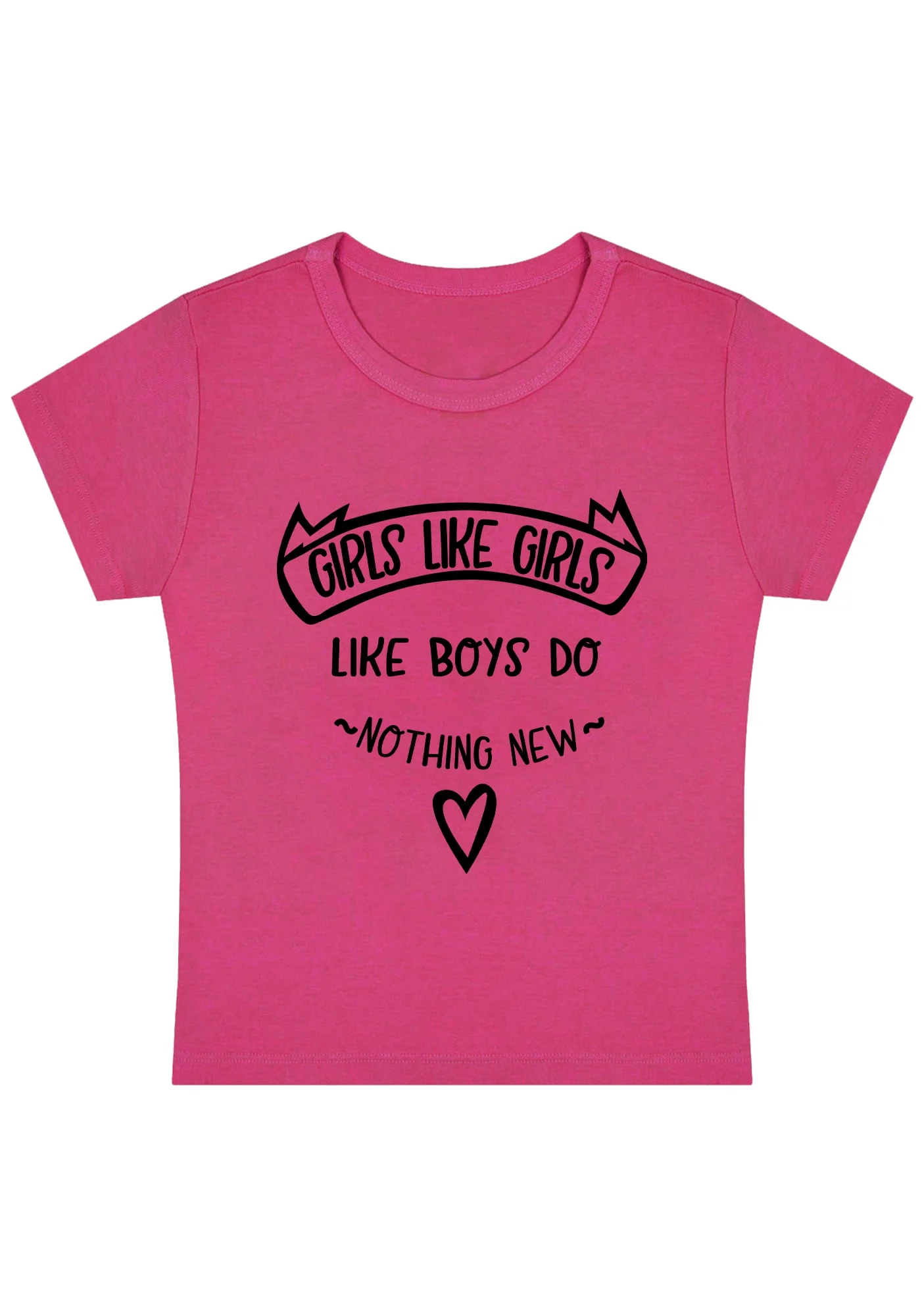 Curvy Girls Like Girls Like Boys Do Nothing New Baby Tee - Image 5