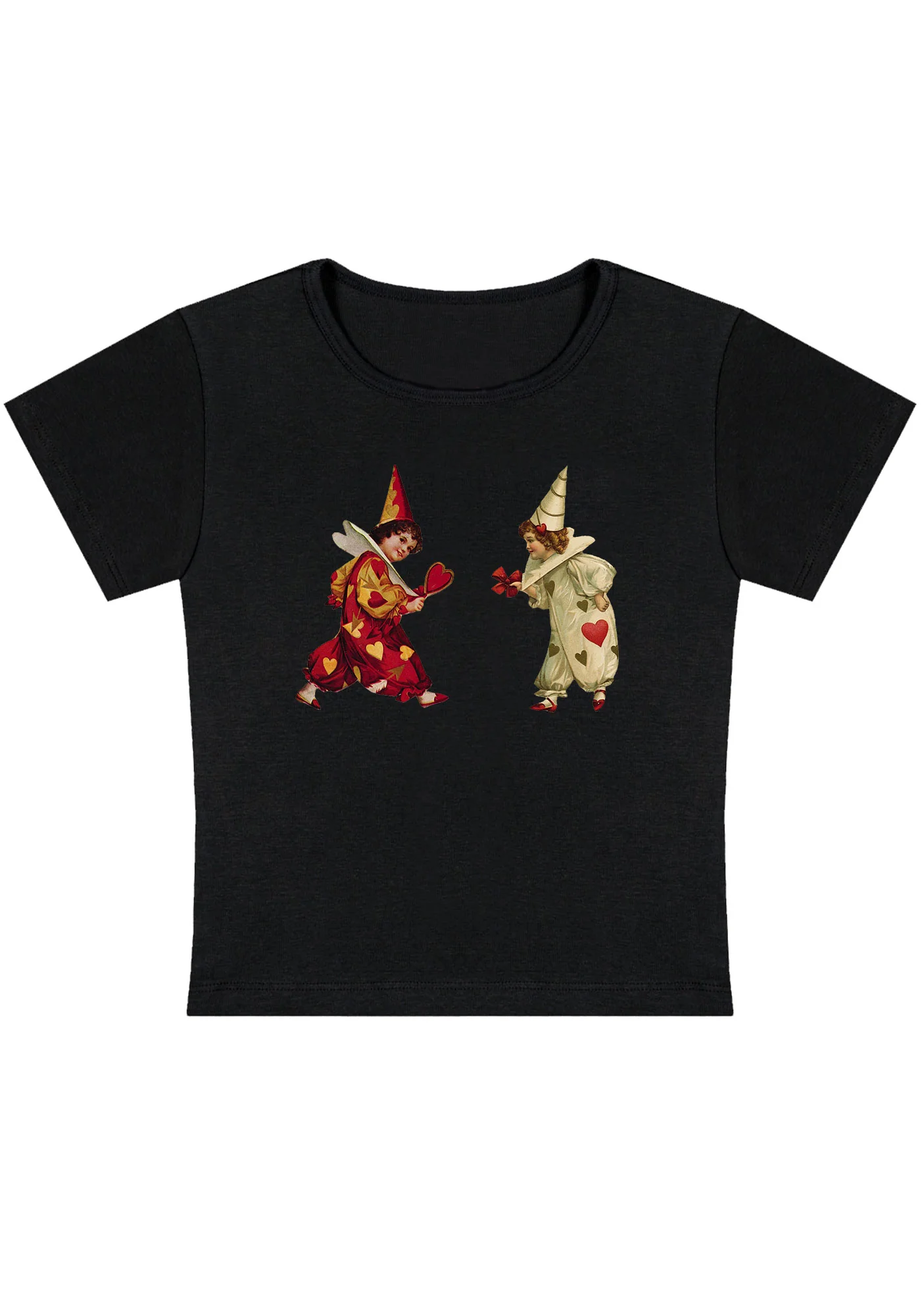 Curvy Heart Bow Knot Kids Baby Tee - Image 2