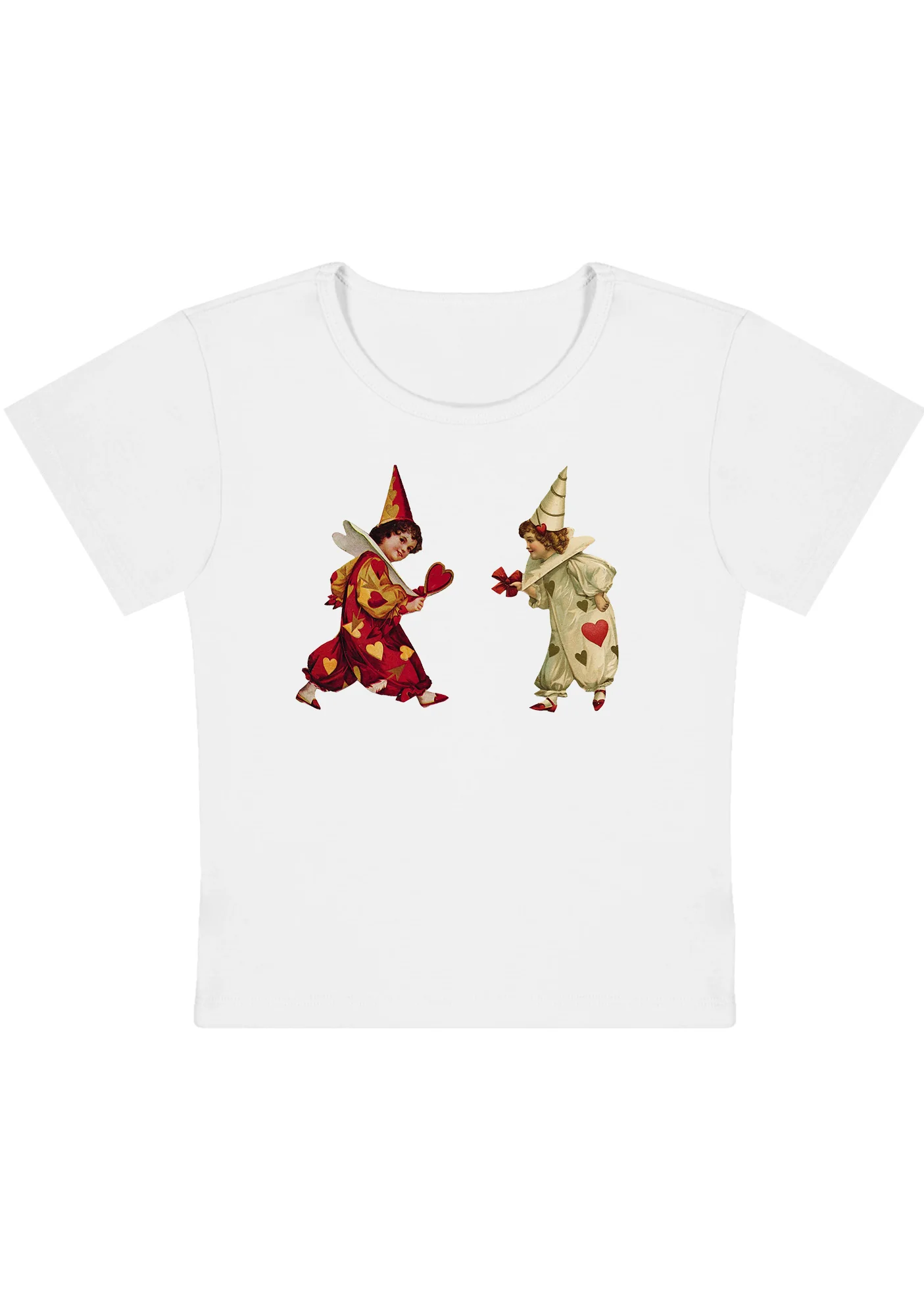 Curvy Heart Bow Knot Kids Baby Tee - Image 3