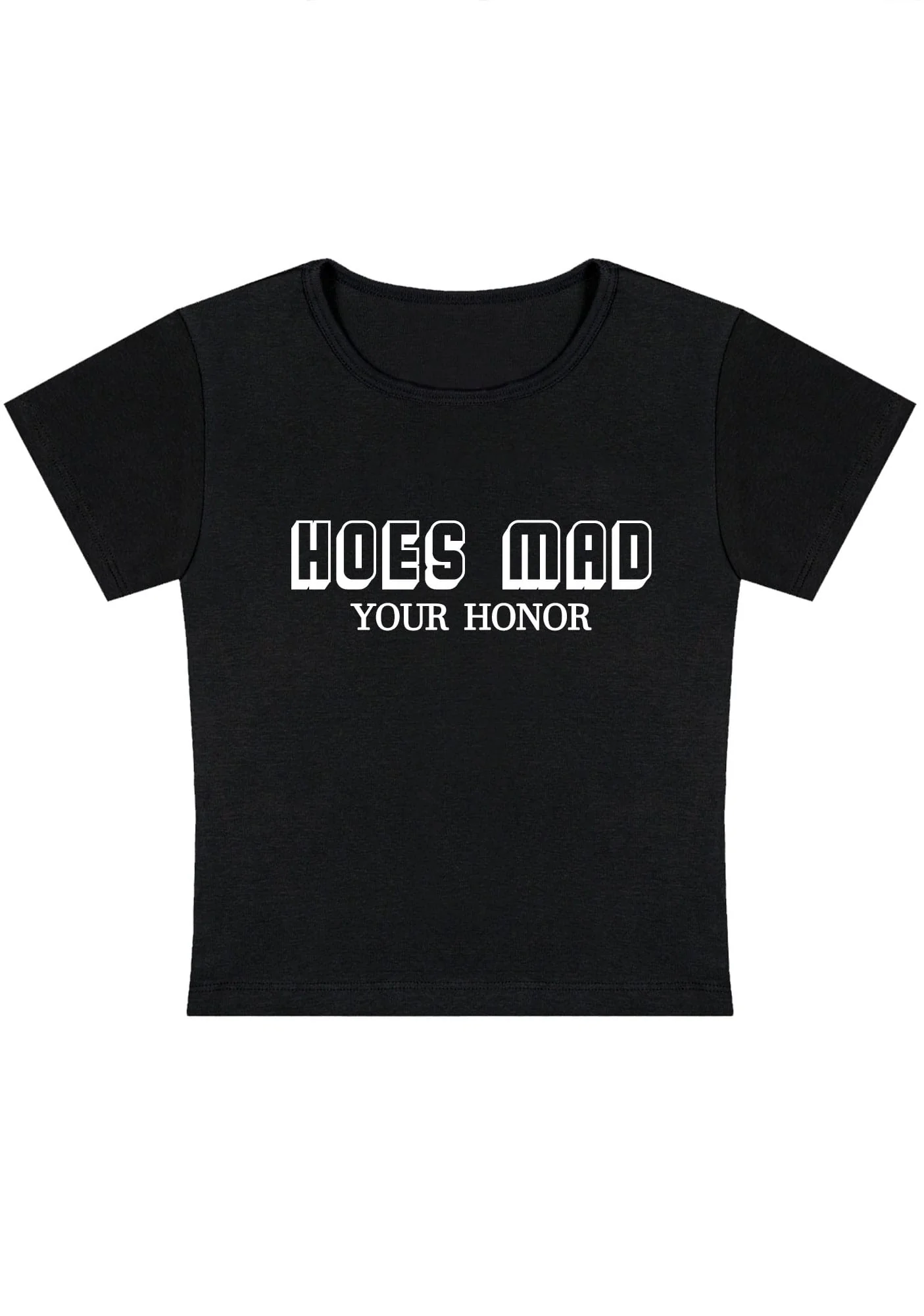 Curvy Hoes Mad Your Honor Baby Tee - Image 2