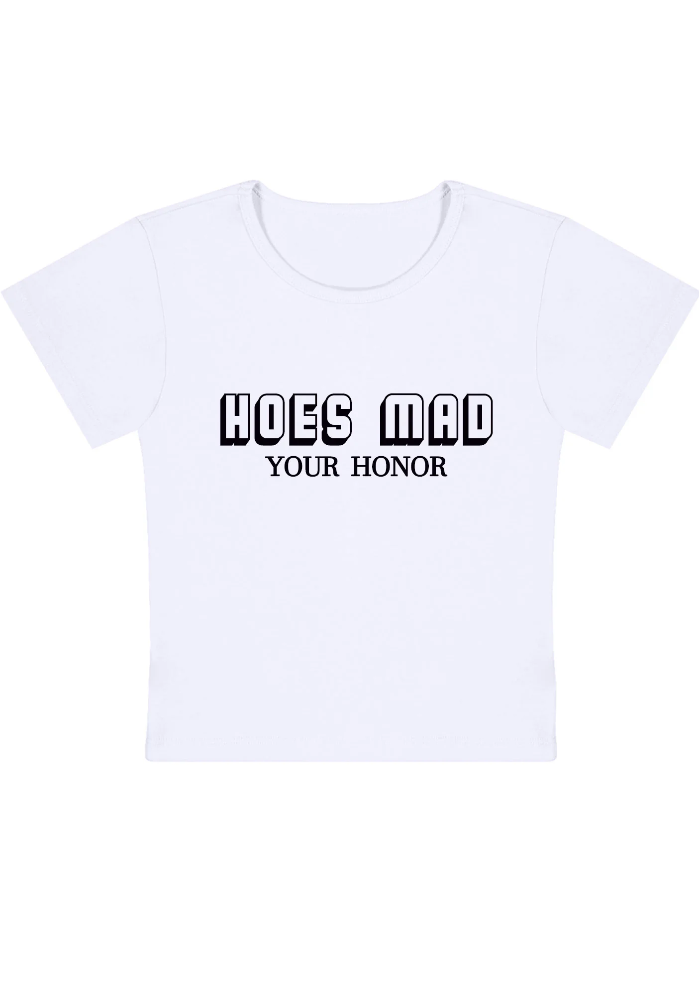 Curvy Hoes Mad Your Honor Baby Tee - Image 3