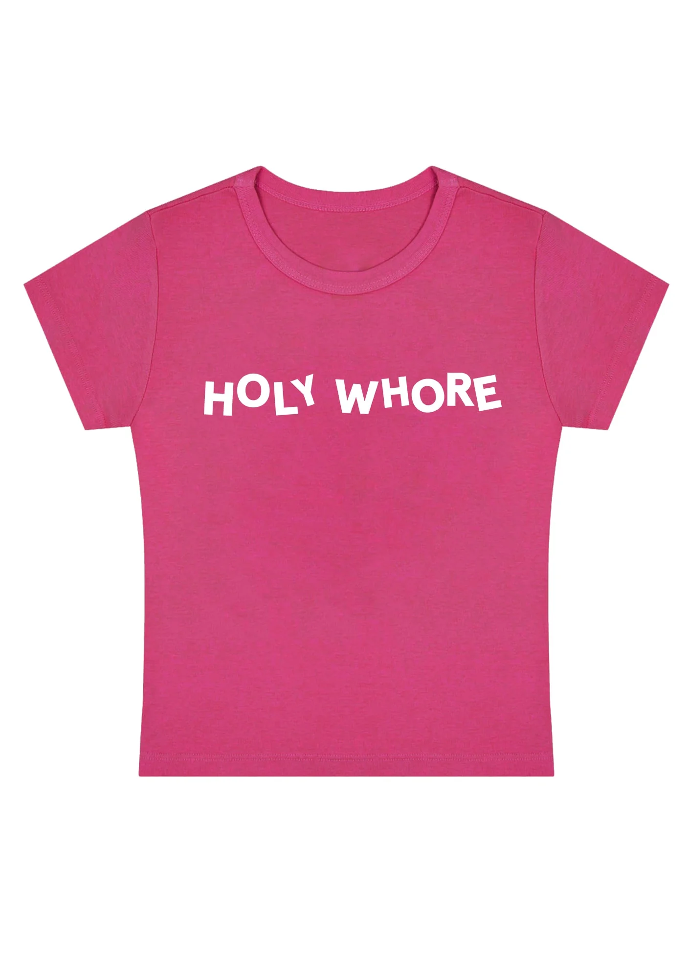 Curvy Holy Hore Baby Tee - Image 2