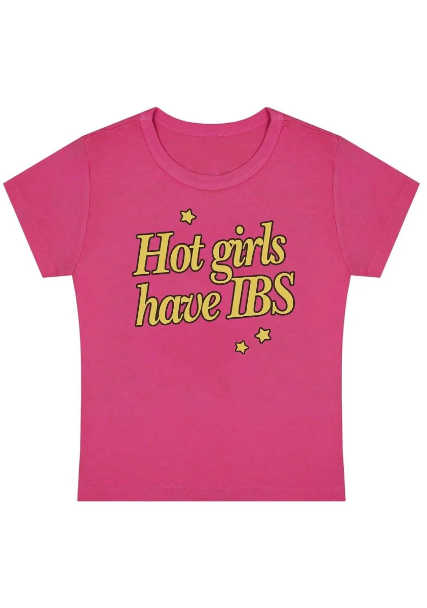 Curvy Hot Girls Have IBS  Baby Tee - Image 4