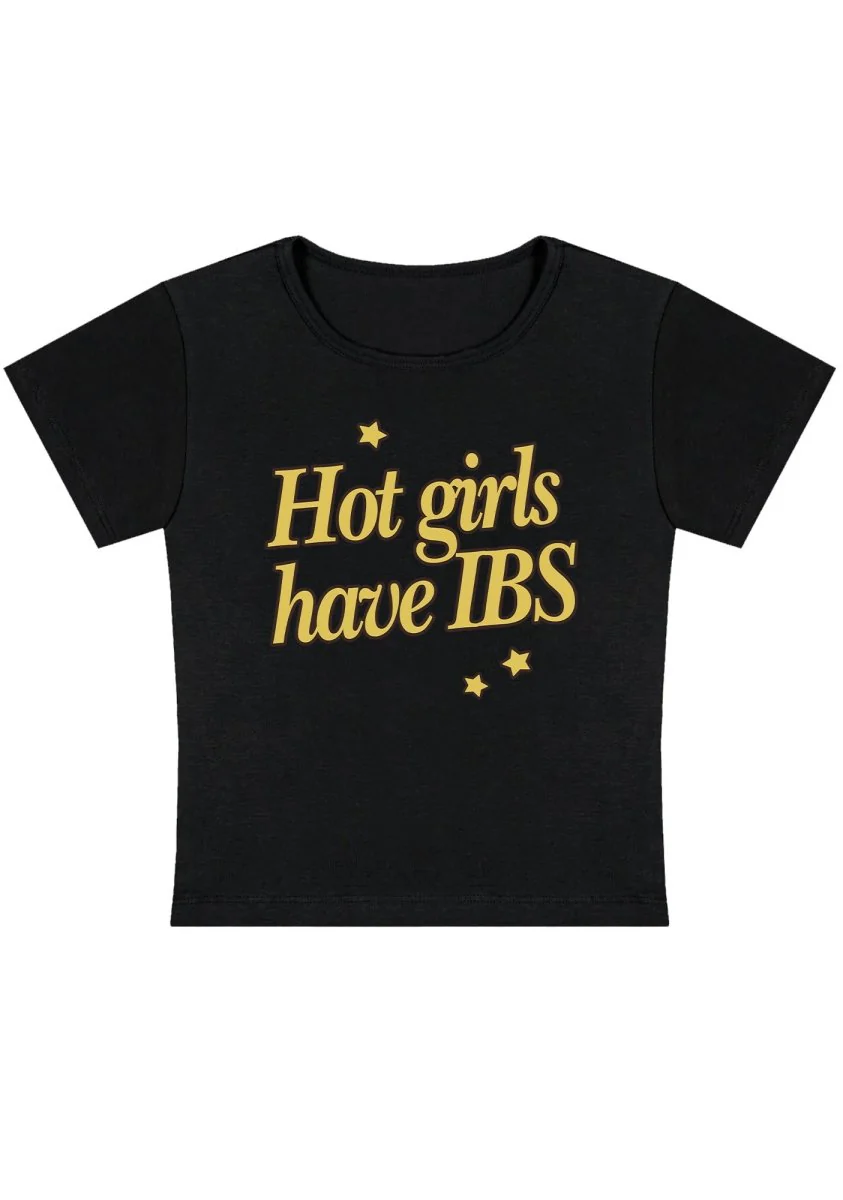 Curvy Hot Girls Have IBS  Baby Tee - Image 5