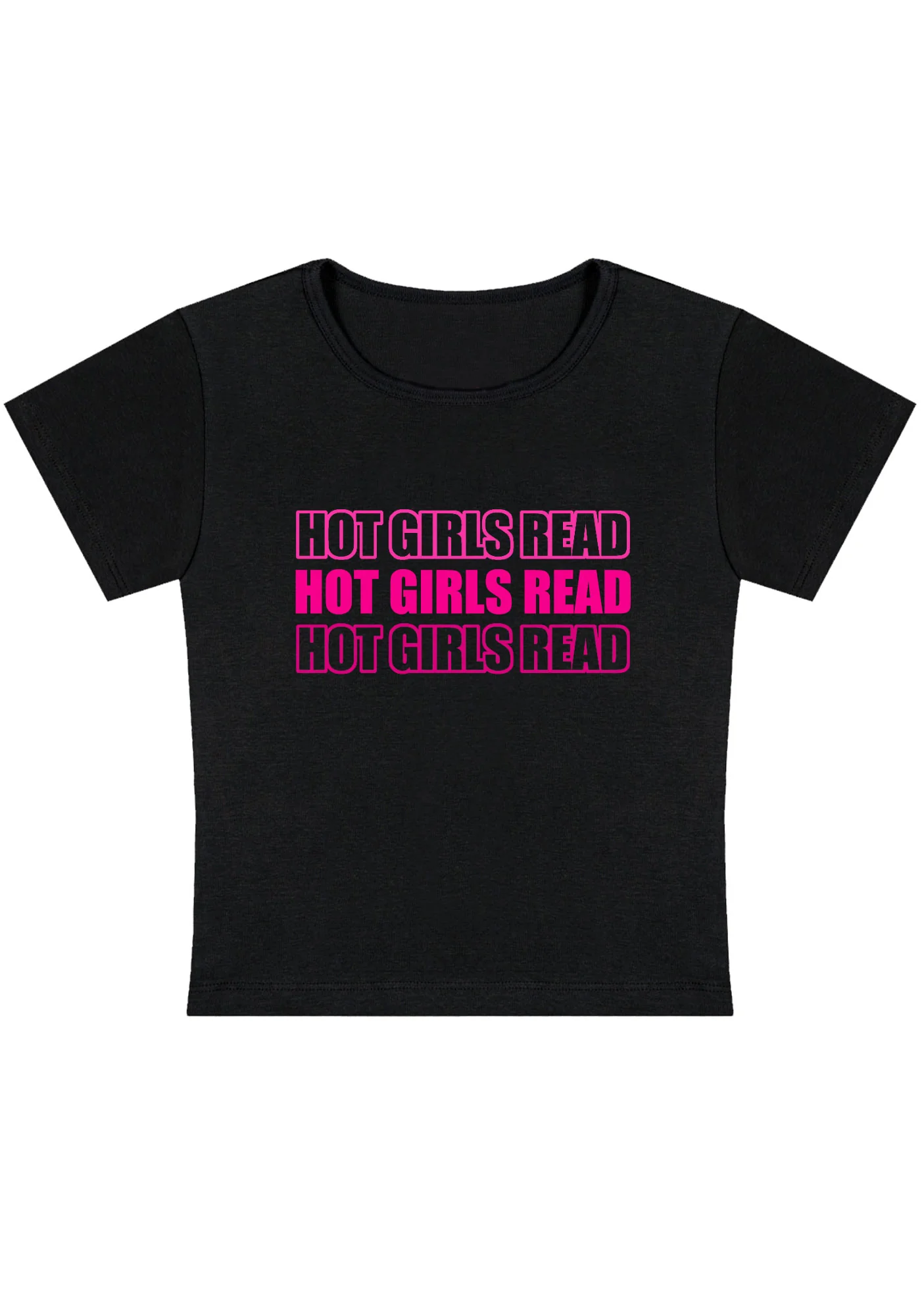 Curvy Hot Girls Read Baby Tee - Image 2