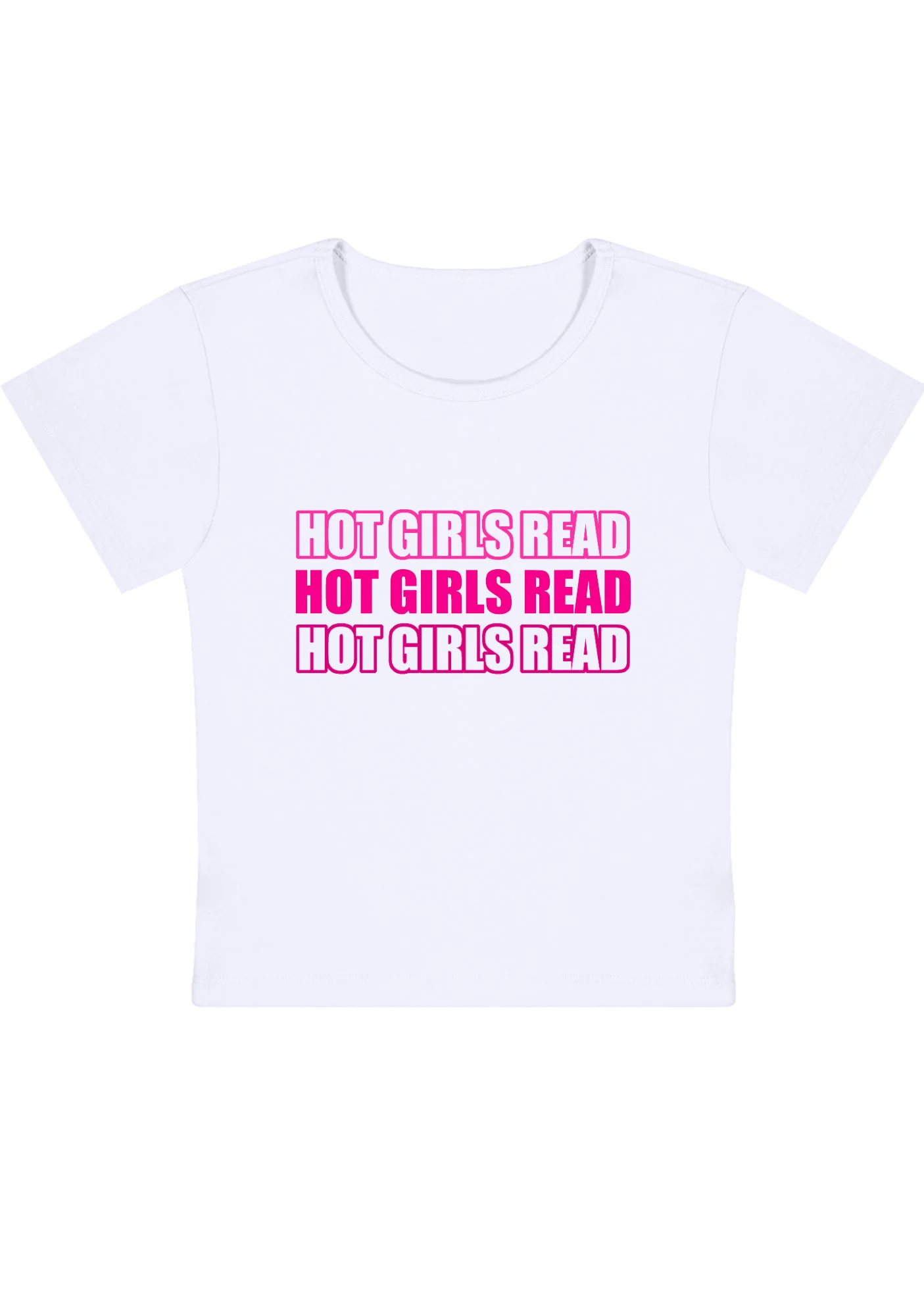 Curvy Hot Girls Read Baby Tee - Image 3