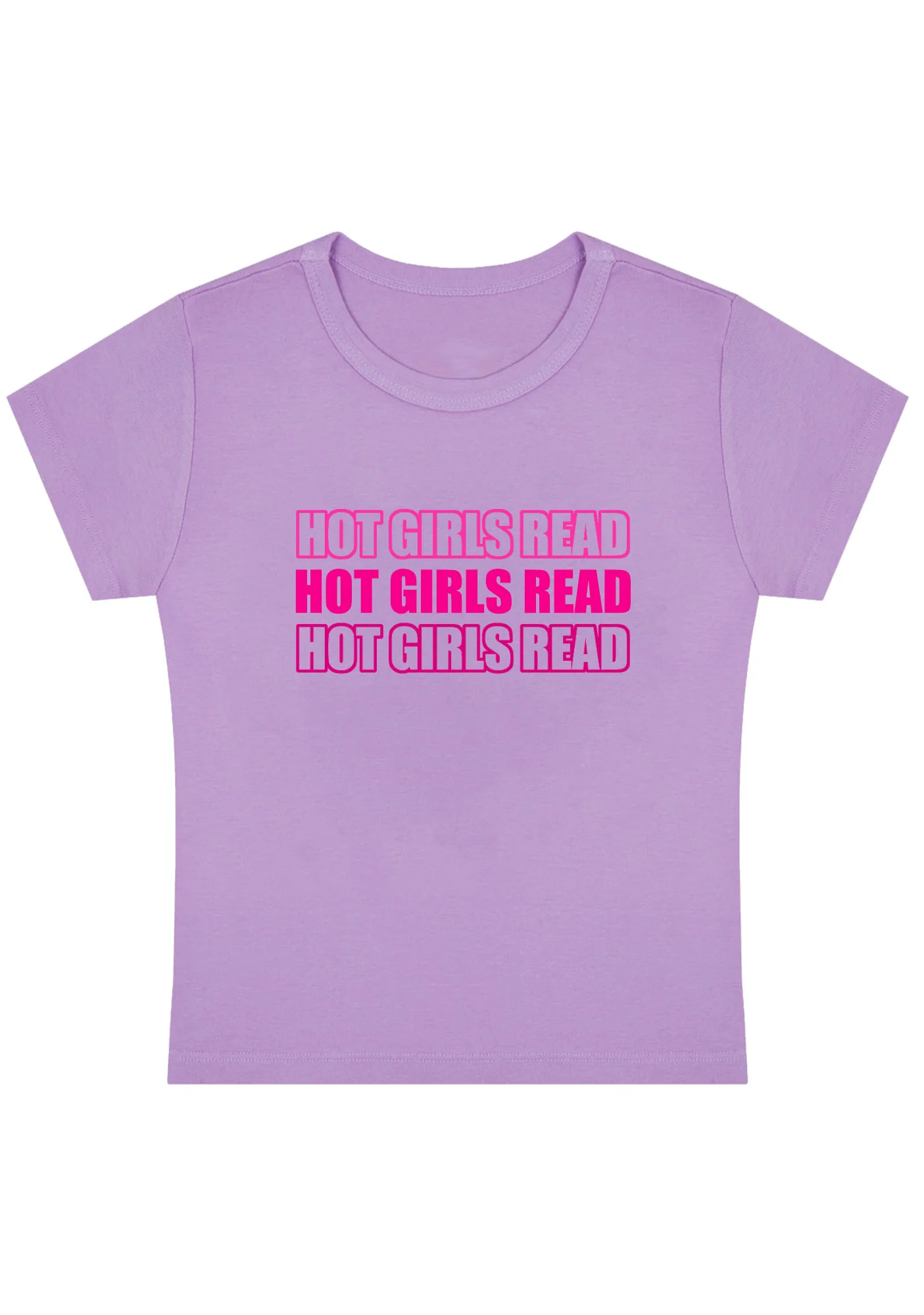 Curvy Hot Girls Read Baby Tee - Image 4