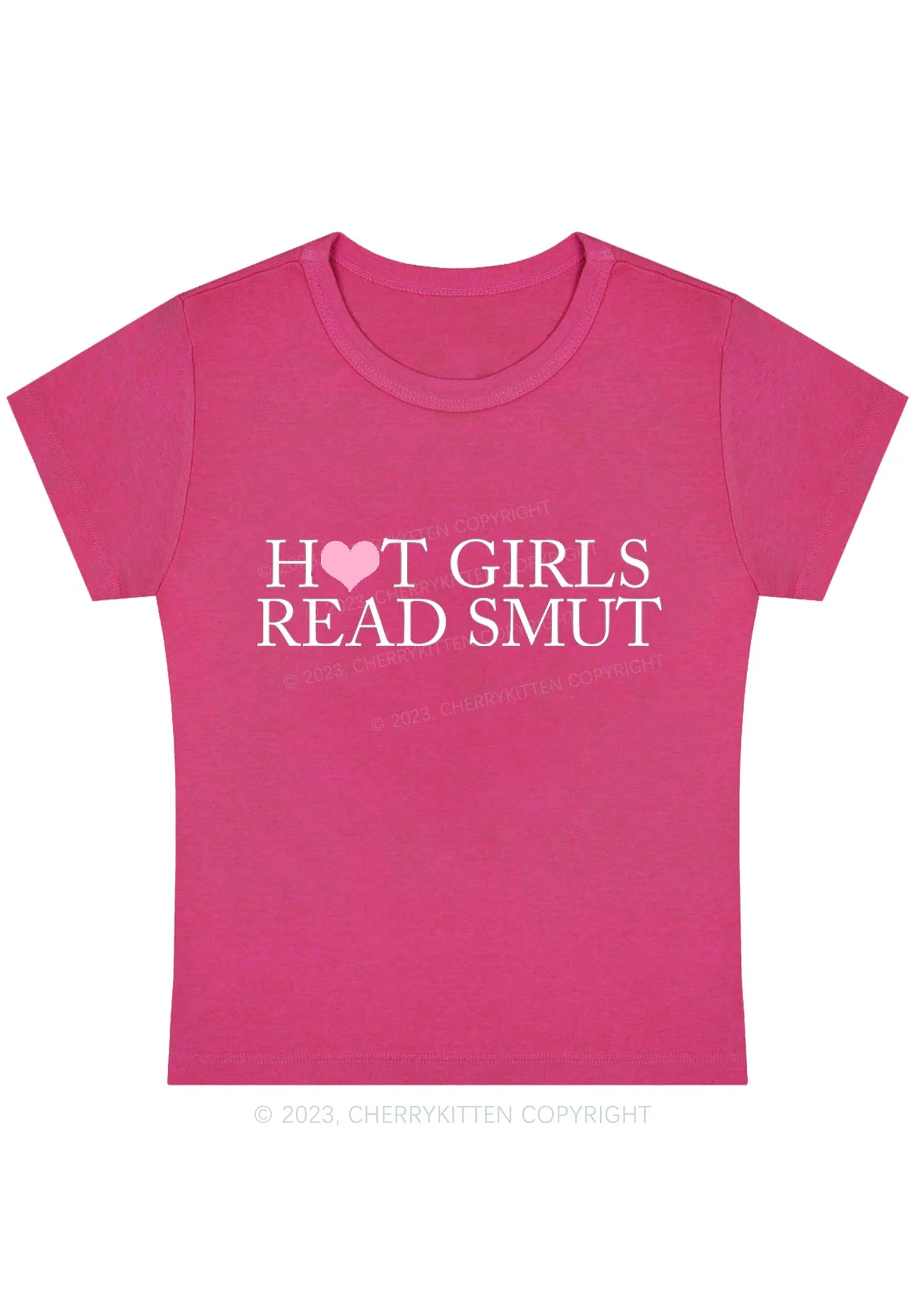 Curvy Hot Girls Read Smut Baby Tee Cherrykitten - Image 5