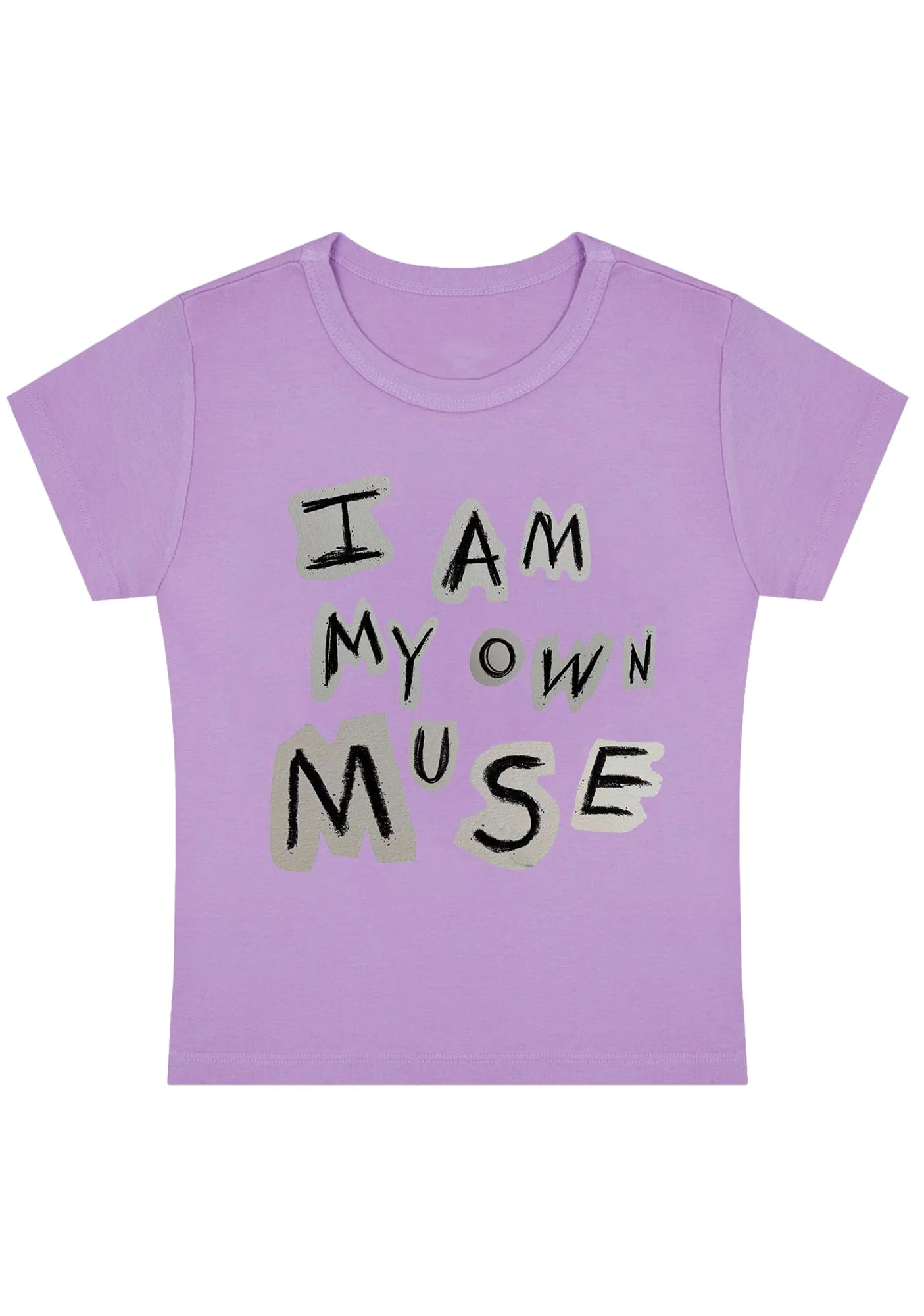 Curvy I Am My Own Muse Baby Tee - Image 4