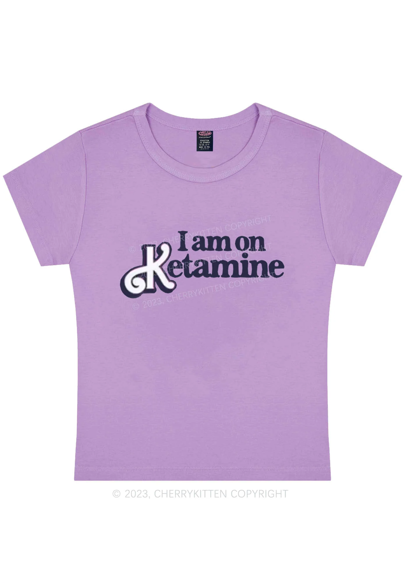 Curvy I Am On K Y2K Baby Tee Cherrykitten - Image 4
