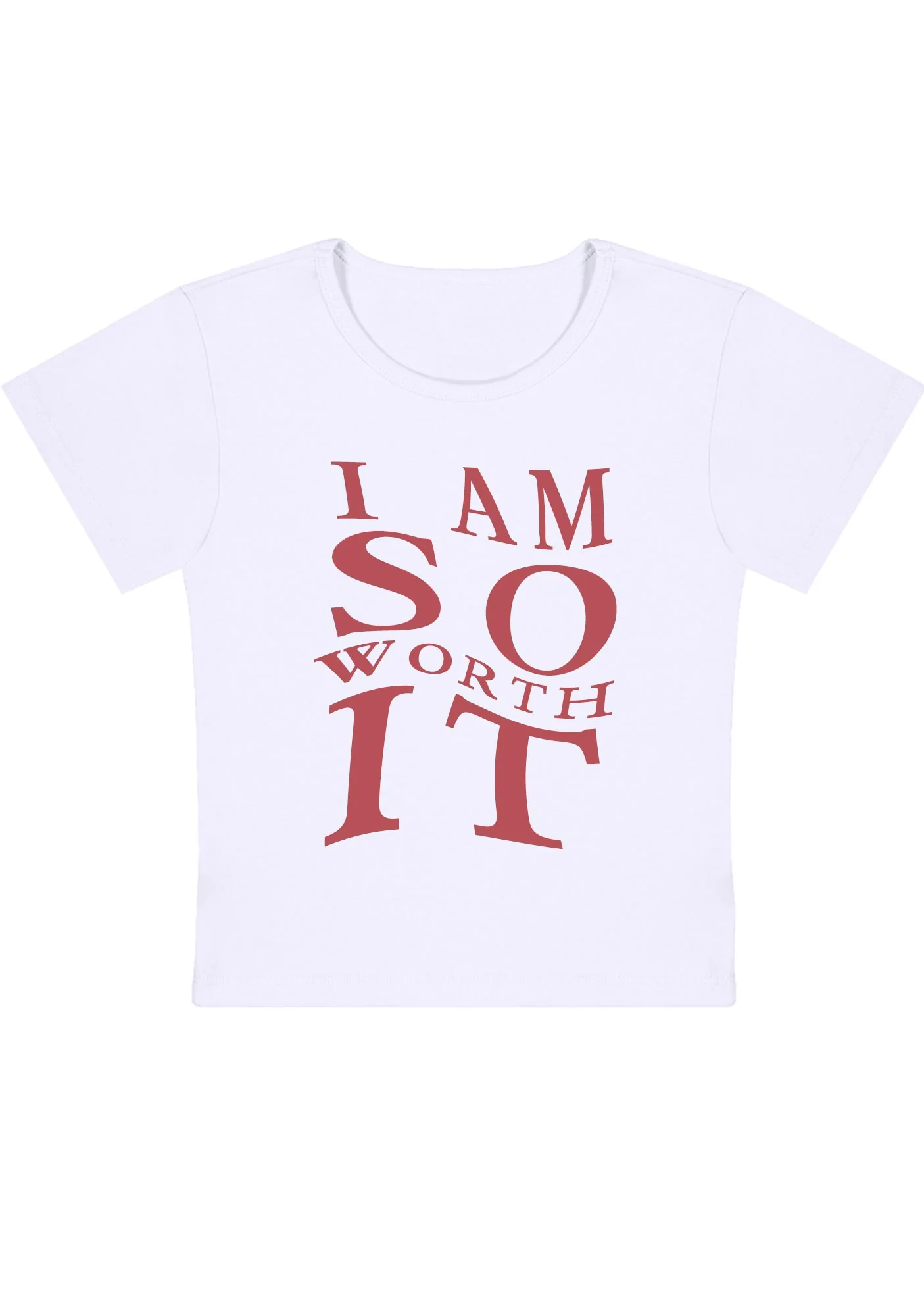 Curvy I Am So Worth It Baby Tee - Image 4