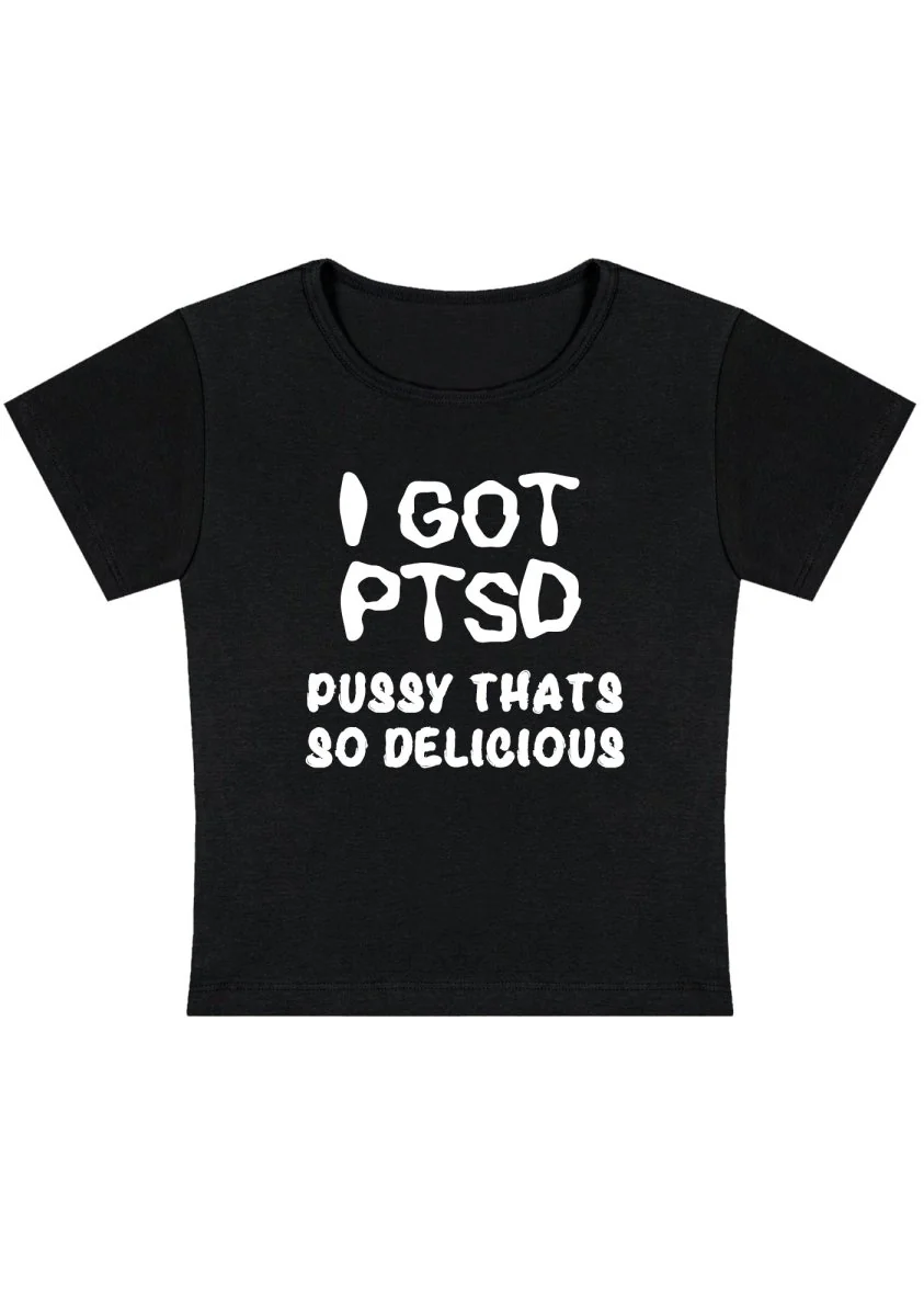 Curvy I Got Delicious PTSD Baby Tee - Image 2