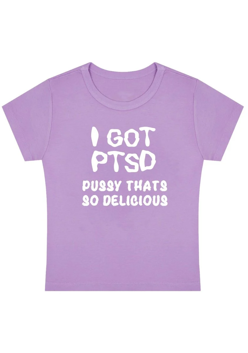 Curvy I Got Delicious PTSD Baby Tee - Image 4