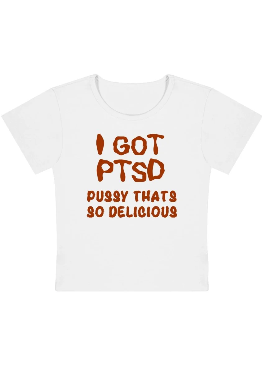 Curvy I Got Delicious PTSD Baby Tee - Image 5