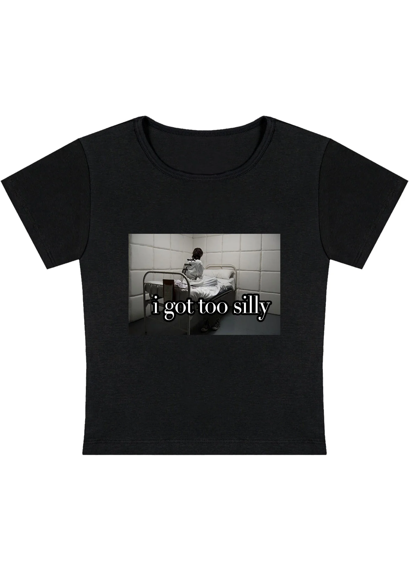 Curvy I Got Too Silly Baby Tee - Image 2