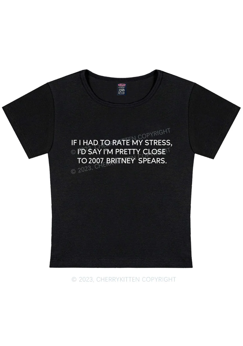 Curvy I Had To Rate My Stress Y2K Baby Tee Cherrykitten - Image 2