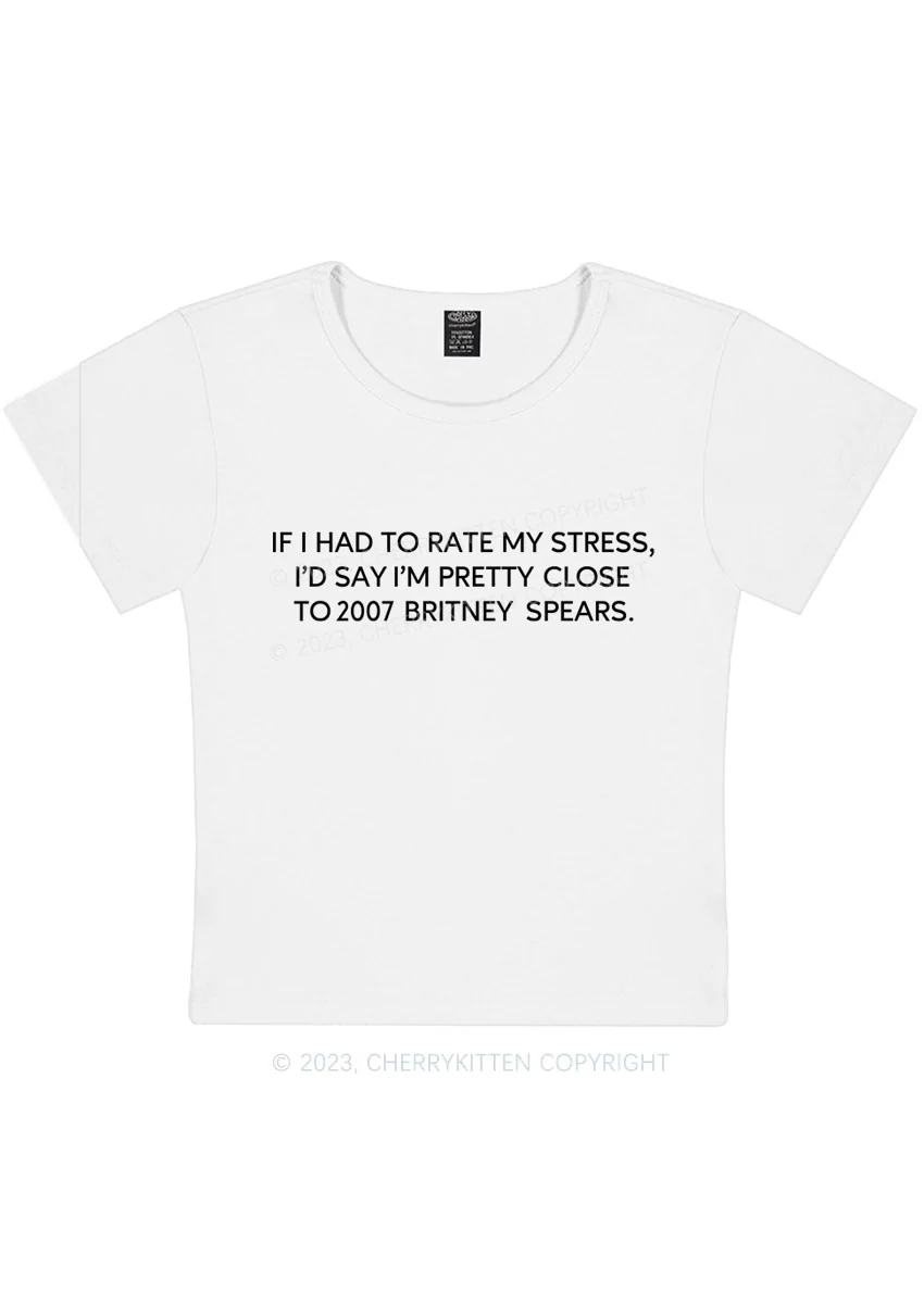 Curvy I Had To Rate My Stress Y2K Baby Tee Cherrykitten - Image 3