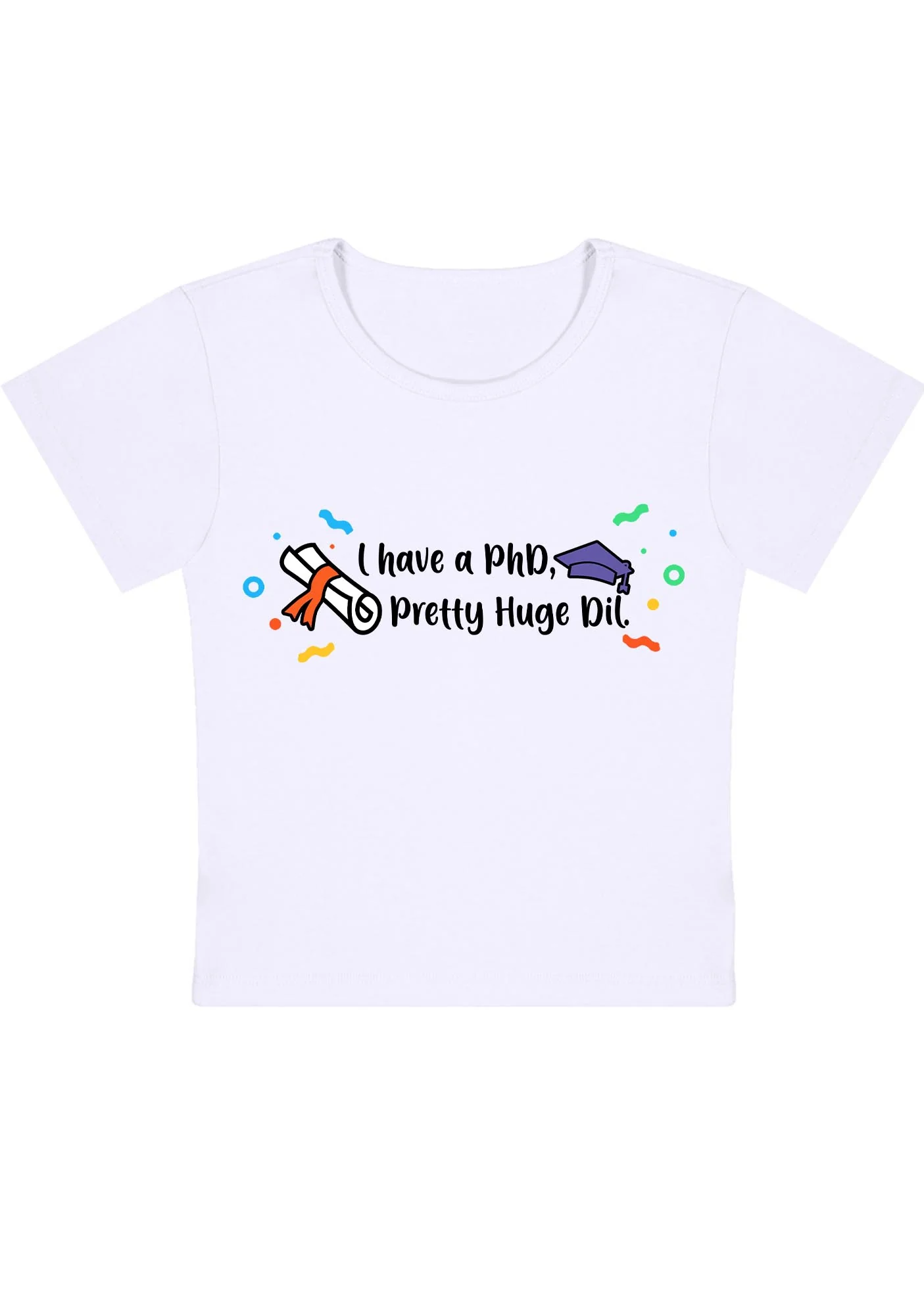 Curvy I Have A Pretty Huge Dil Baby Tee - Image 2