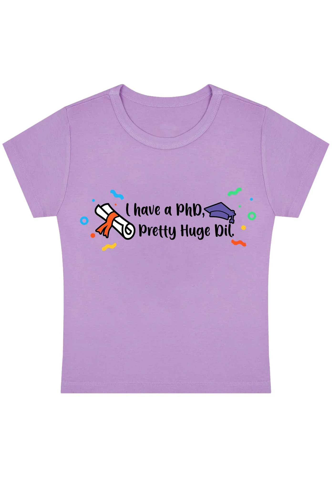 Curvy I Have A Pretty Huge Dil Baby Tee - Image 4