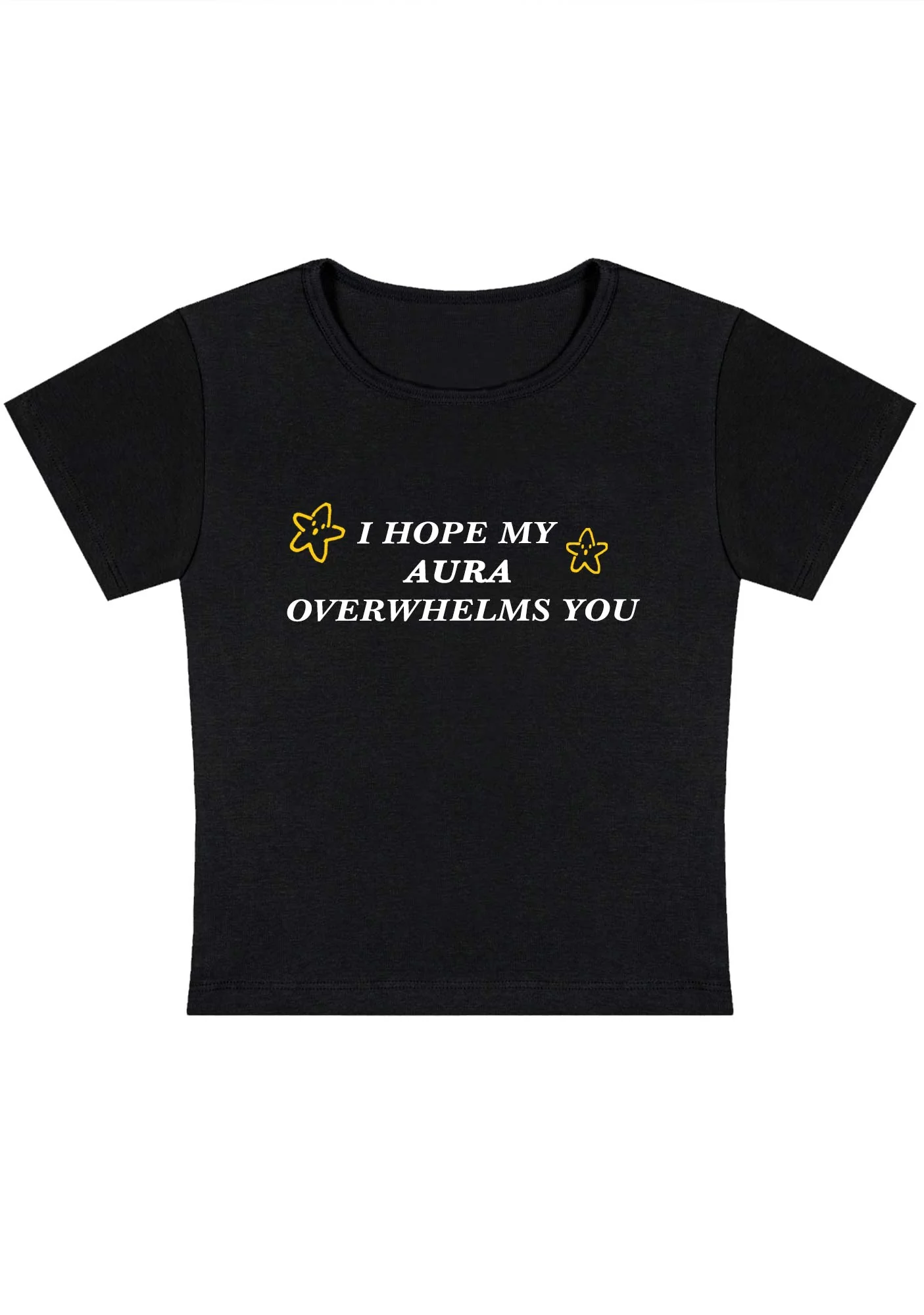 Curvy I Hope My Aura Overwhelms You Baby Tee - Image 2