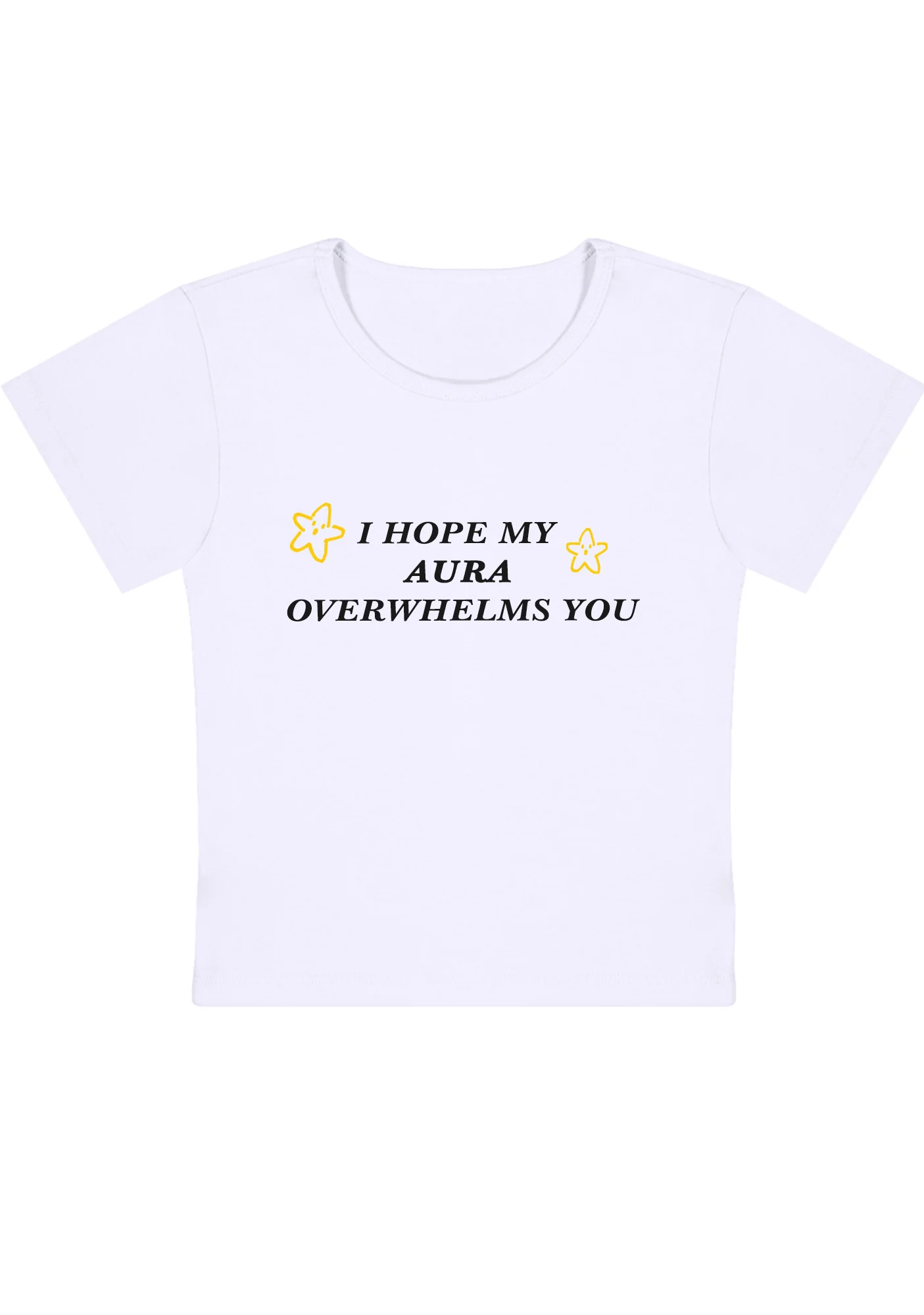 Curvy I Hope My Aura Overwhelms You Baby Tee - Image 3
