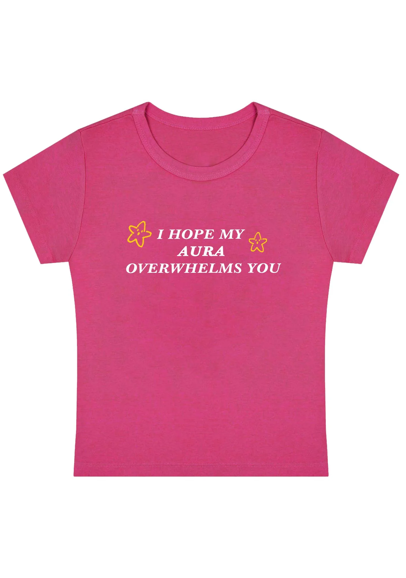 Curvy I Hope My Aura Overwhelms You Baby Tee - Image 5