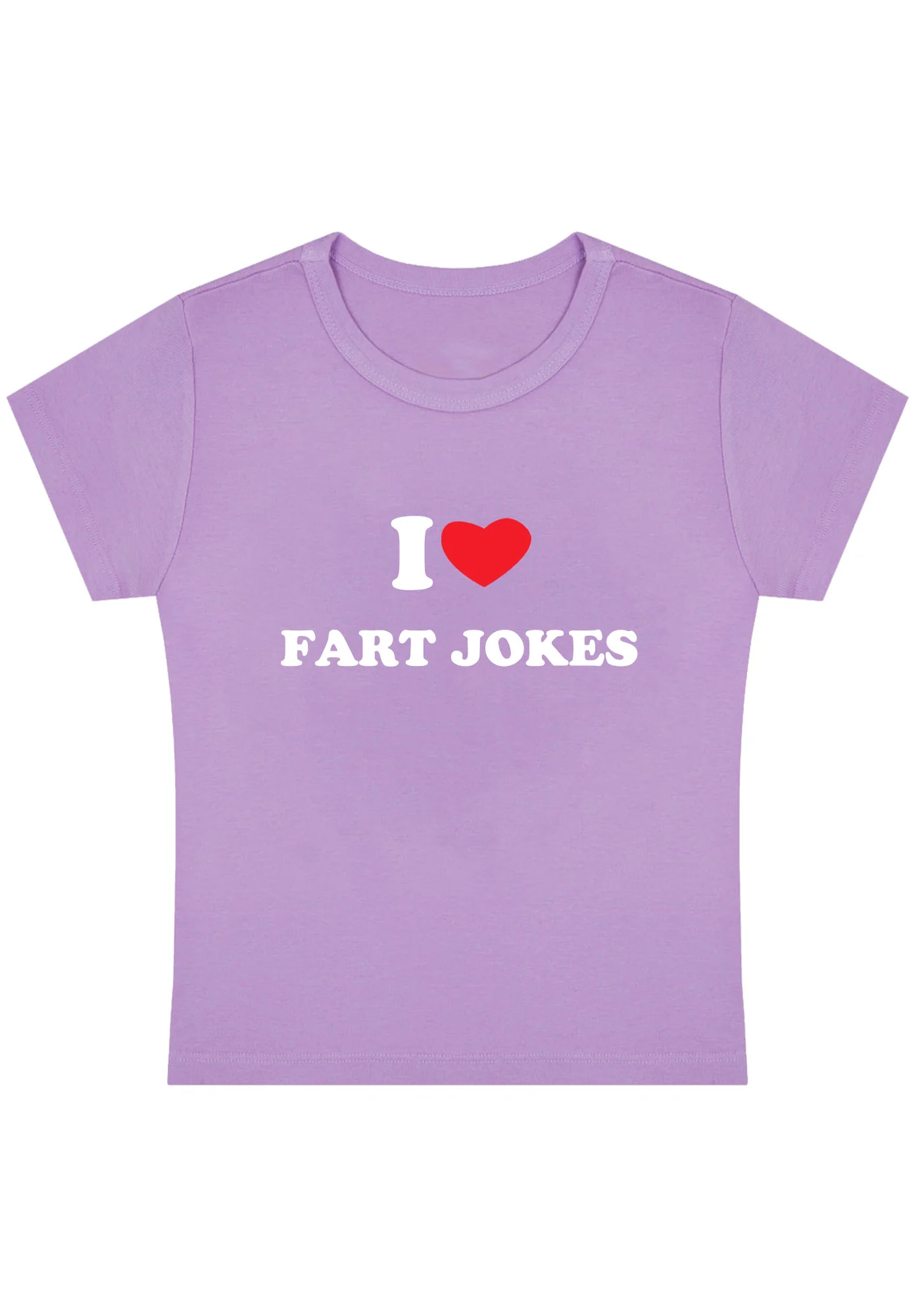 Curvy I Love Fxrt Jokes Baby Tee - Image 4