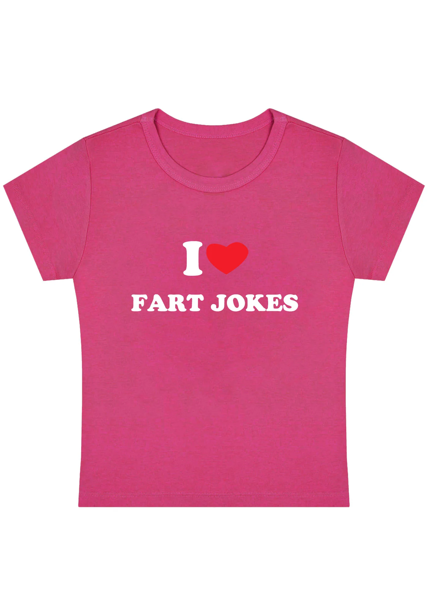 Curvy I Love Fxrt Jokes Baby Tee - Image 5