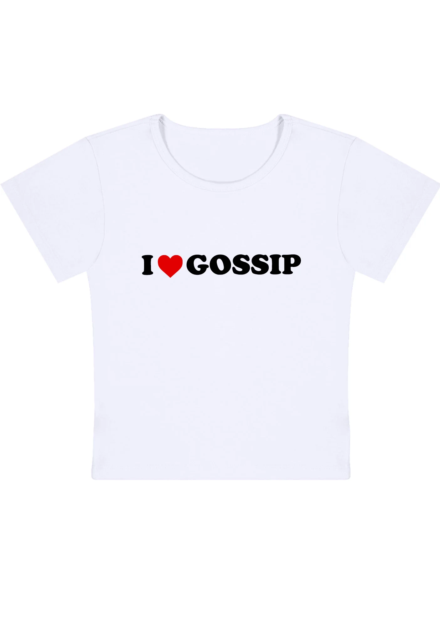 Curvy I Love Gossip Baby Tee - Image 2