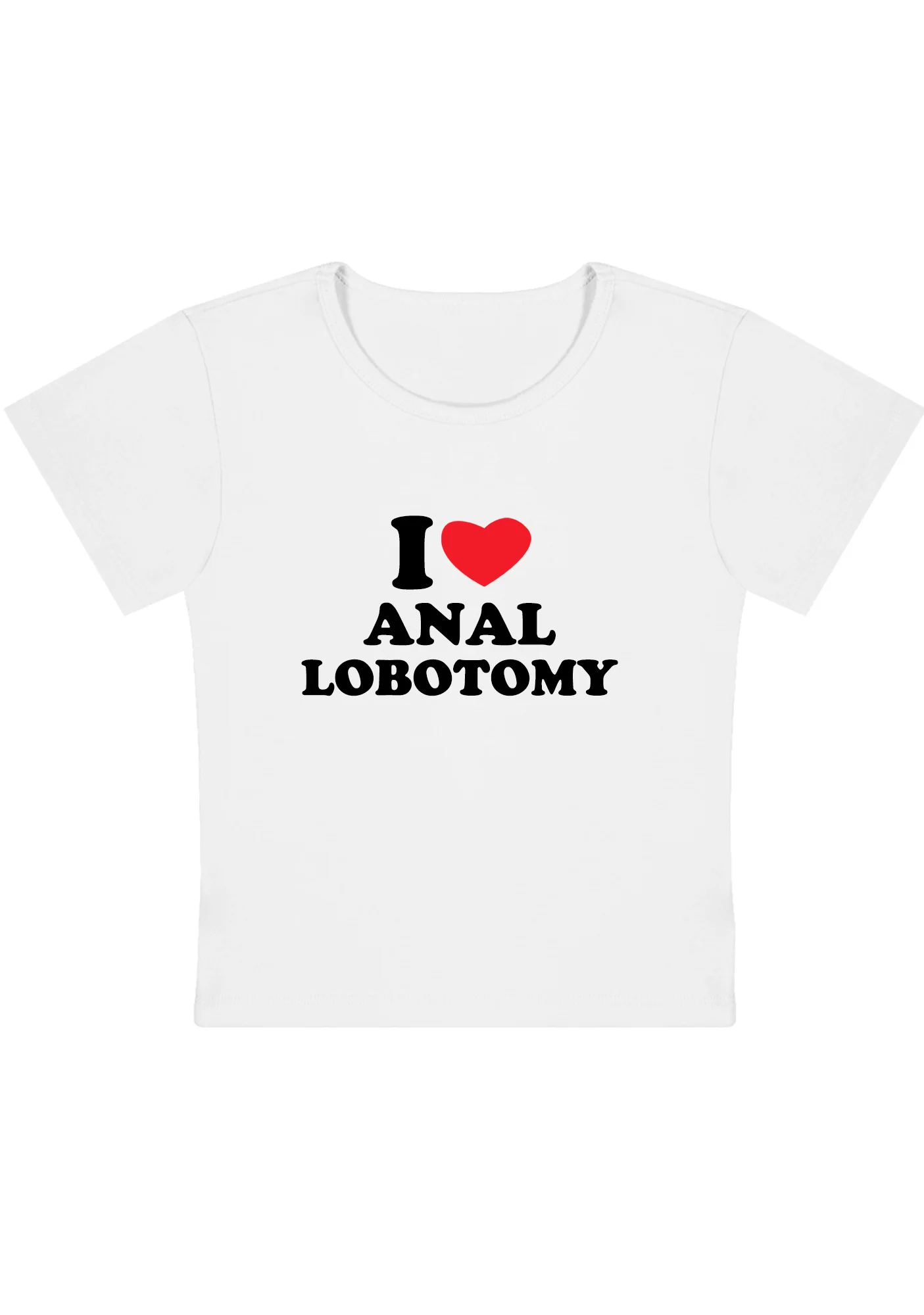 Curvy I Love Lobotomy Baby Tee - Image 2