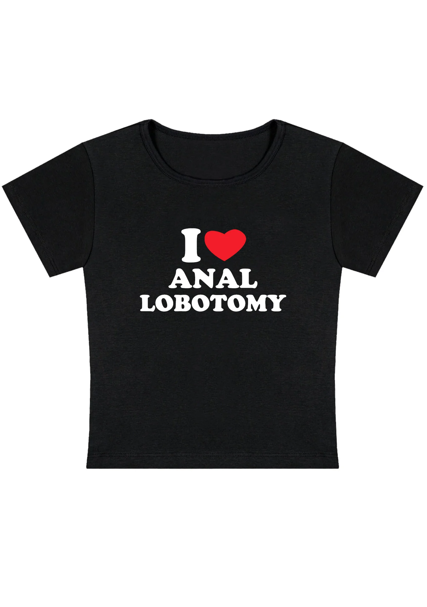 Curvy I Love Lobotomy Baby Tee - Image 3