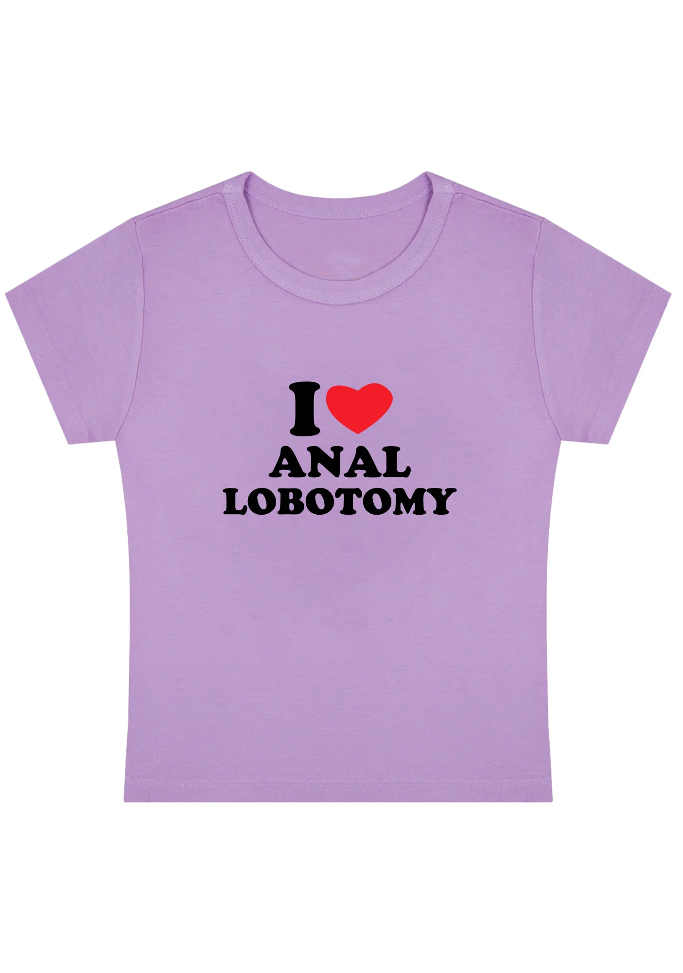 Curvy I Love Lobotomy Baby Tee - Image 4