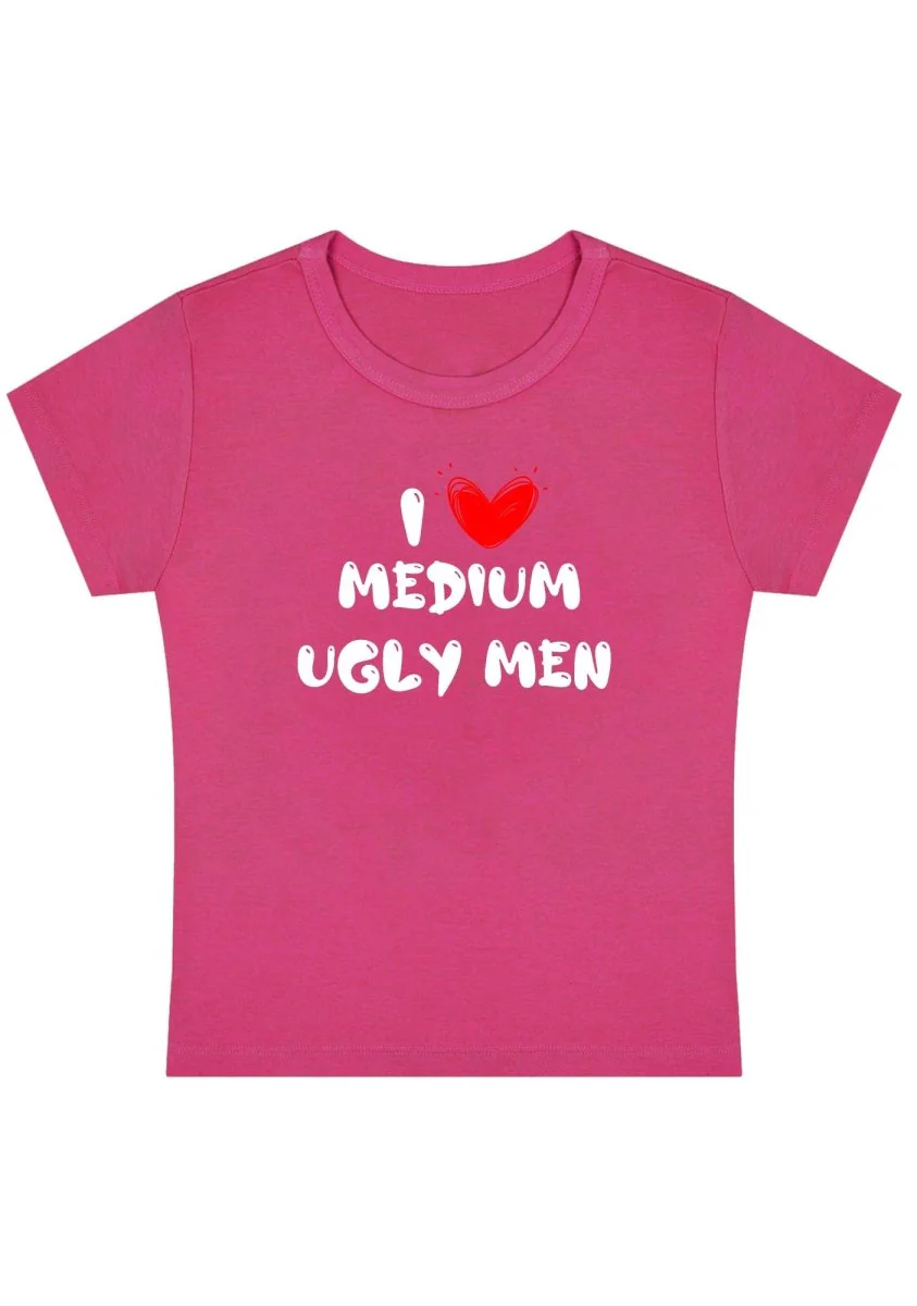 Curvy I Love Medium Baby Tee - Image 5