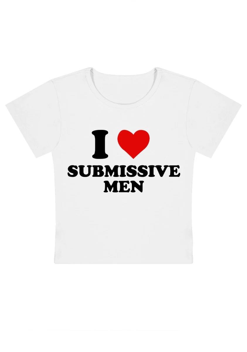 Curvy I Love S Men  Baby Tee - Image 2