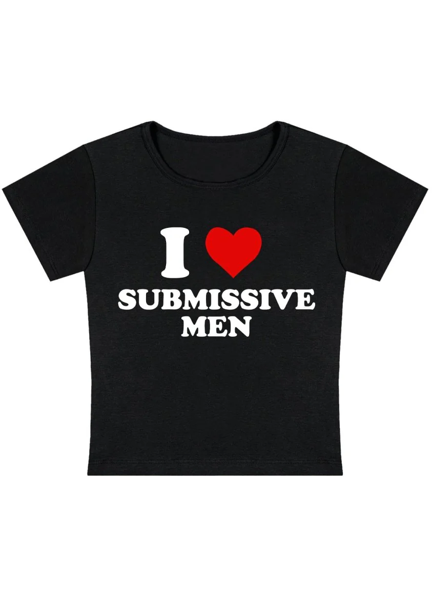 Curvy I Love S Men  Baby Tee - Image 4