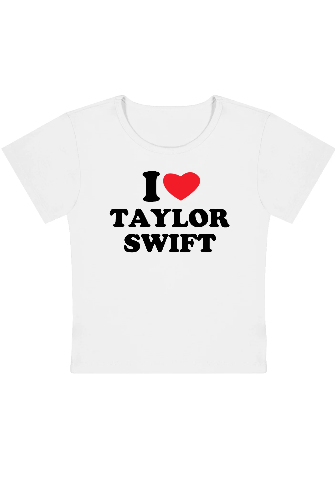 Curvy I Love TS Baby Tee - Image 3