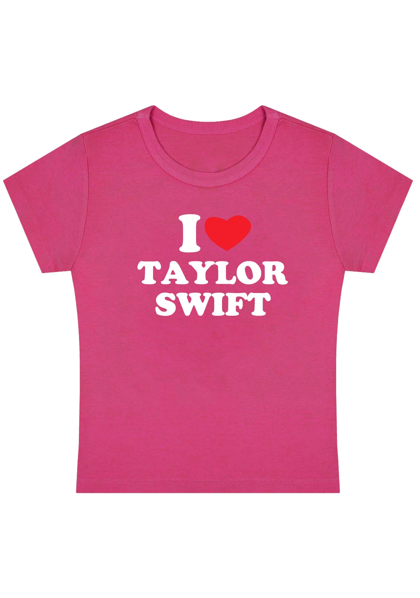Curvy I Love TS Baby Tee - Image 4