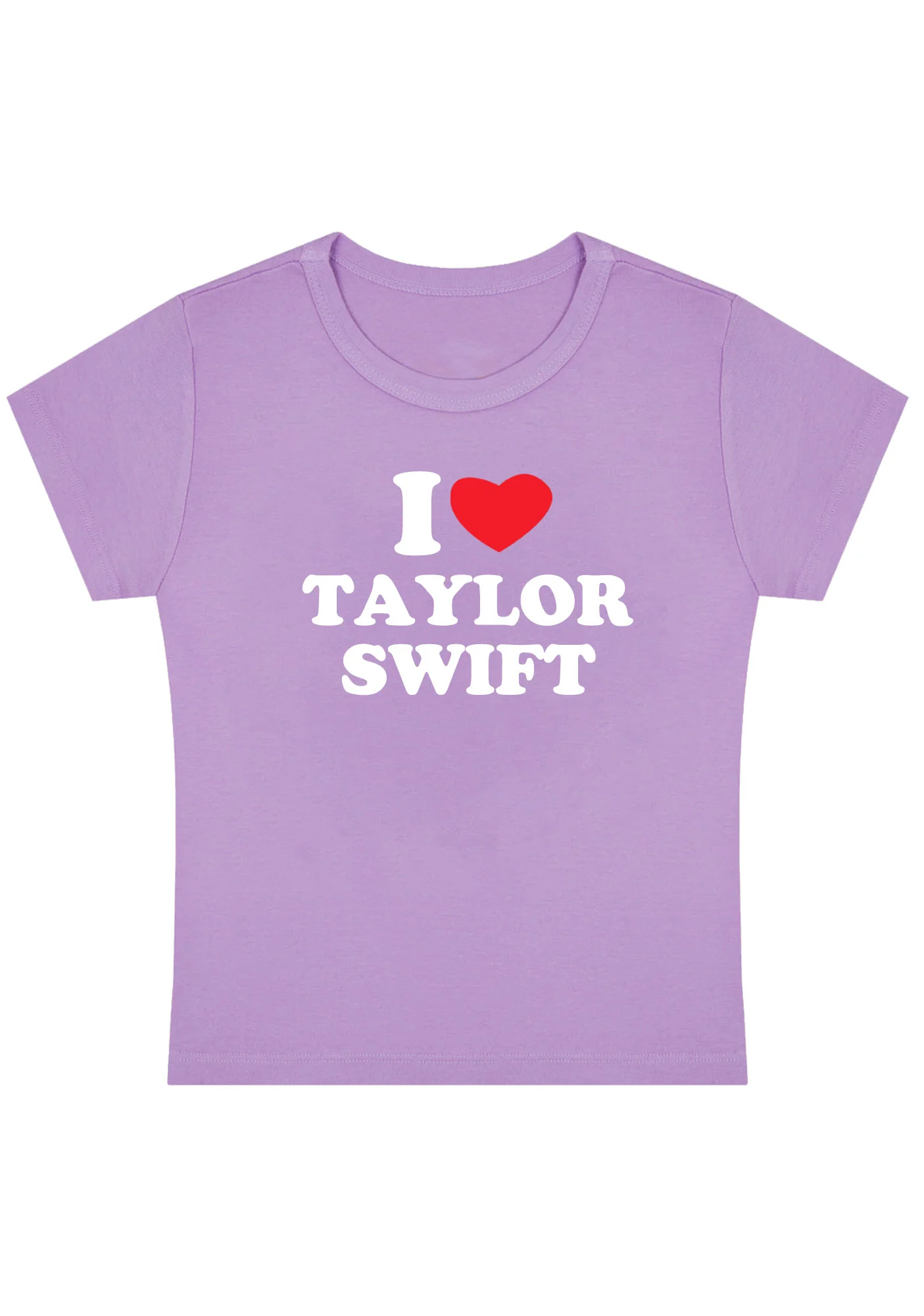 Curvy I Love TS Baby Tee - Image 5