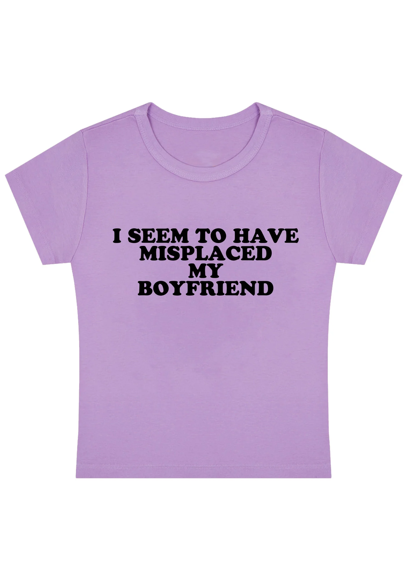 Curvy I Seem To Have Misplaced My BF Baby Tee - Image 2