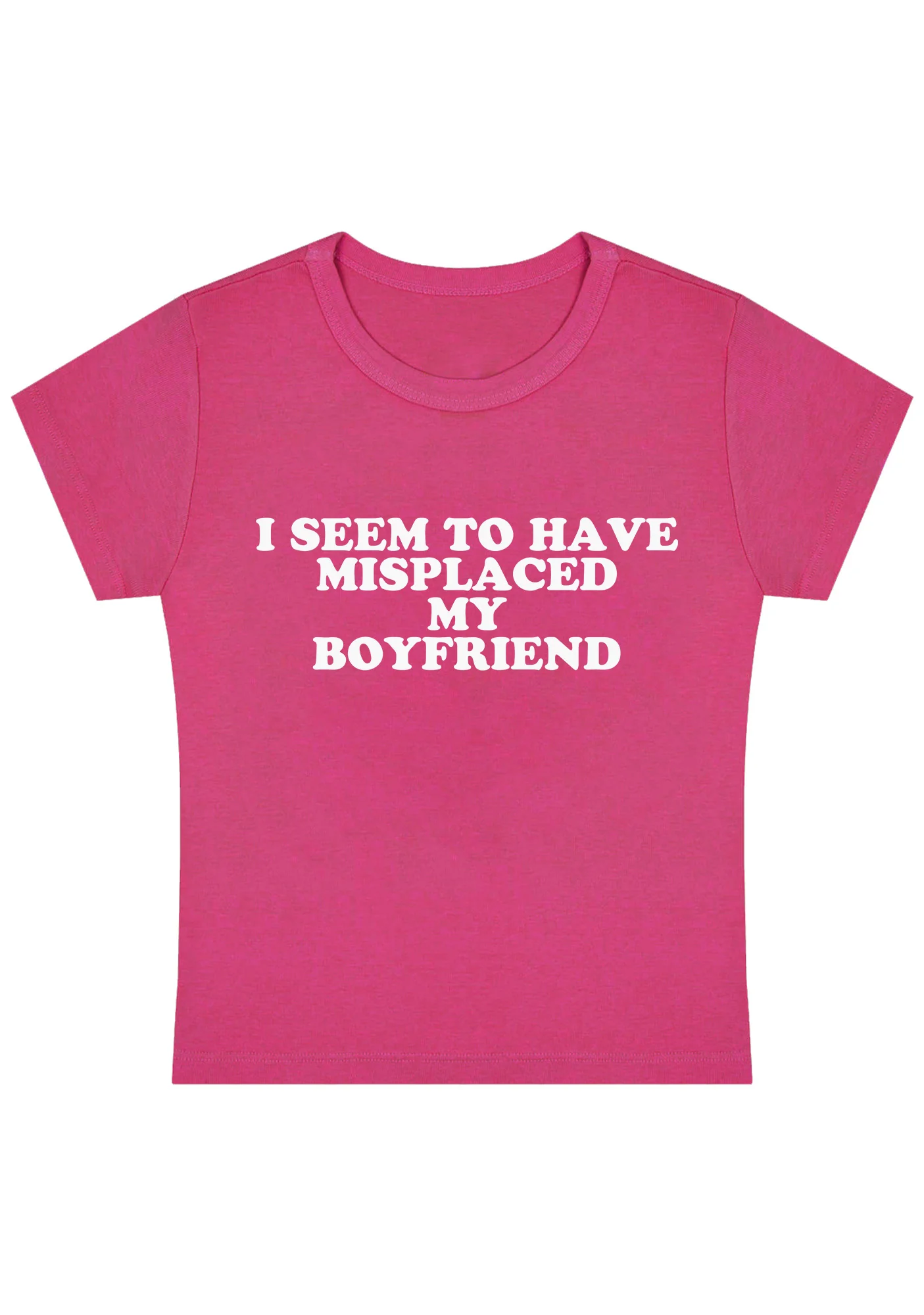 Curvy I Seem To Have Misplaced My BF Baby Tee - Image 3