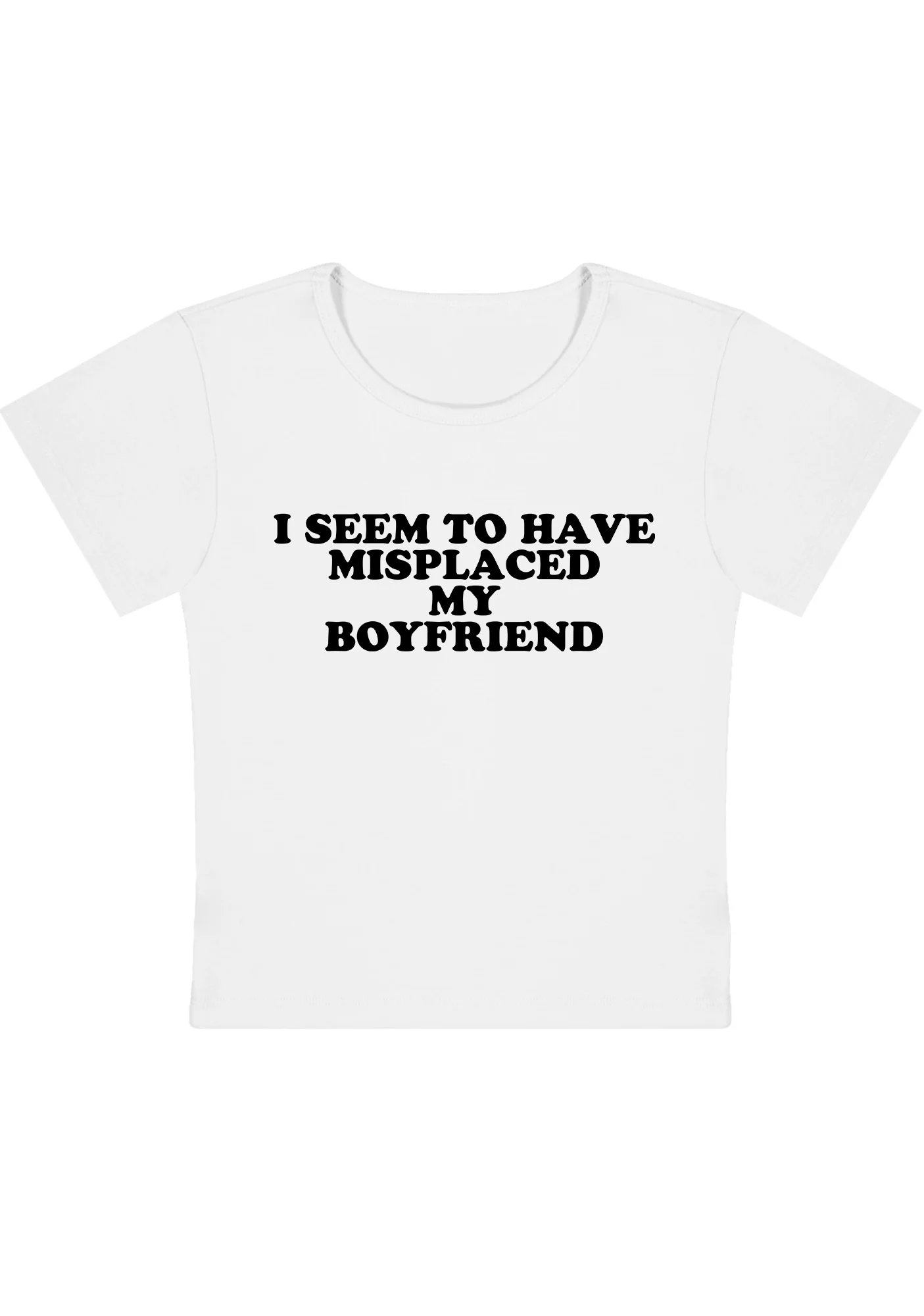 Curvy I Seem To Have Misplaced My BF Baby Tee - Image 5
