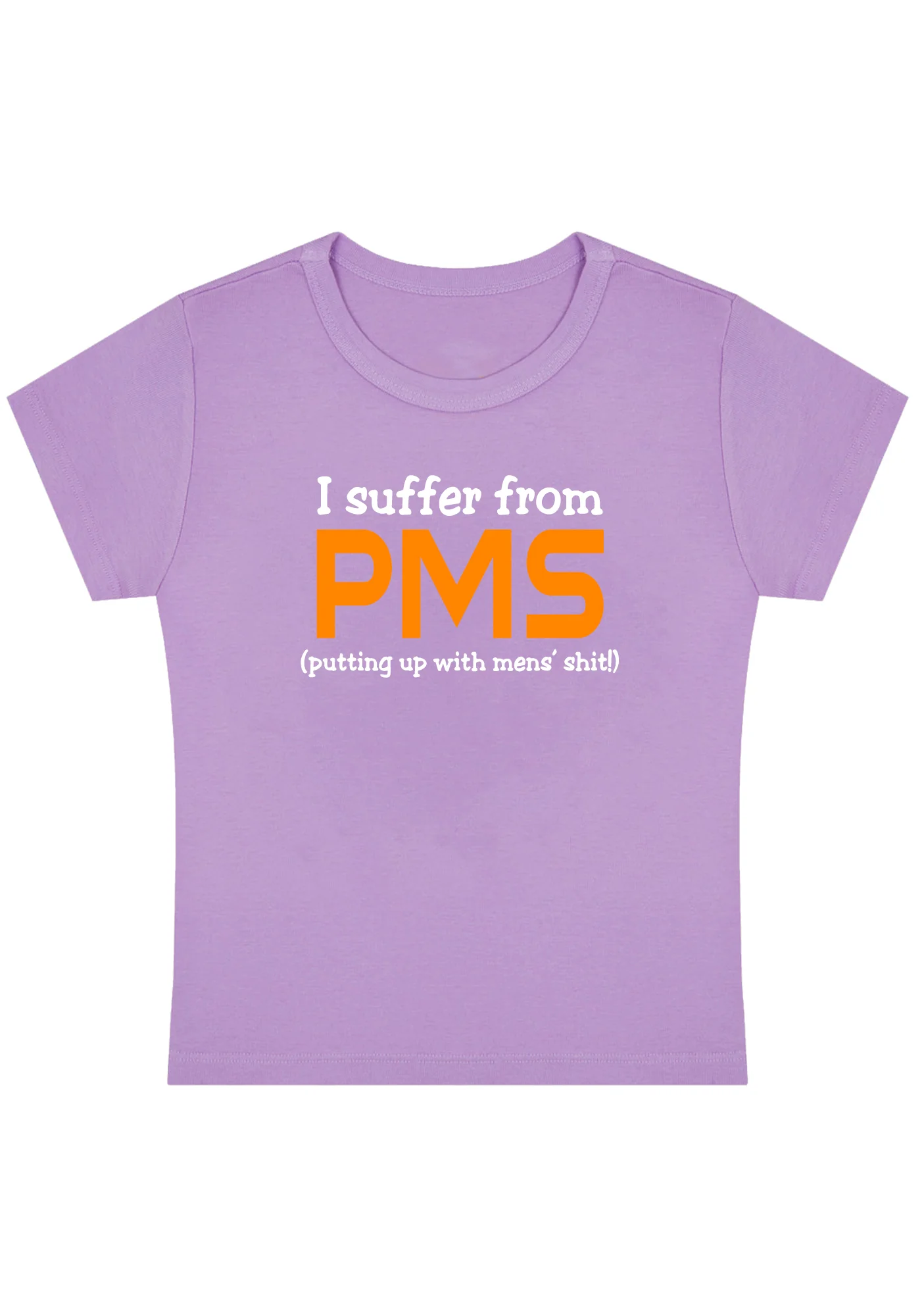 Curvy I Suffer From PMS Putting Up With Mens' Shxt Baby Tee - Image 5