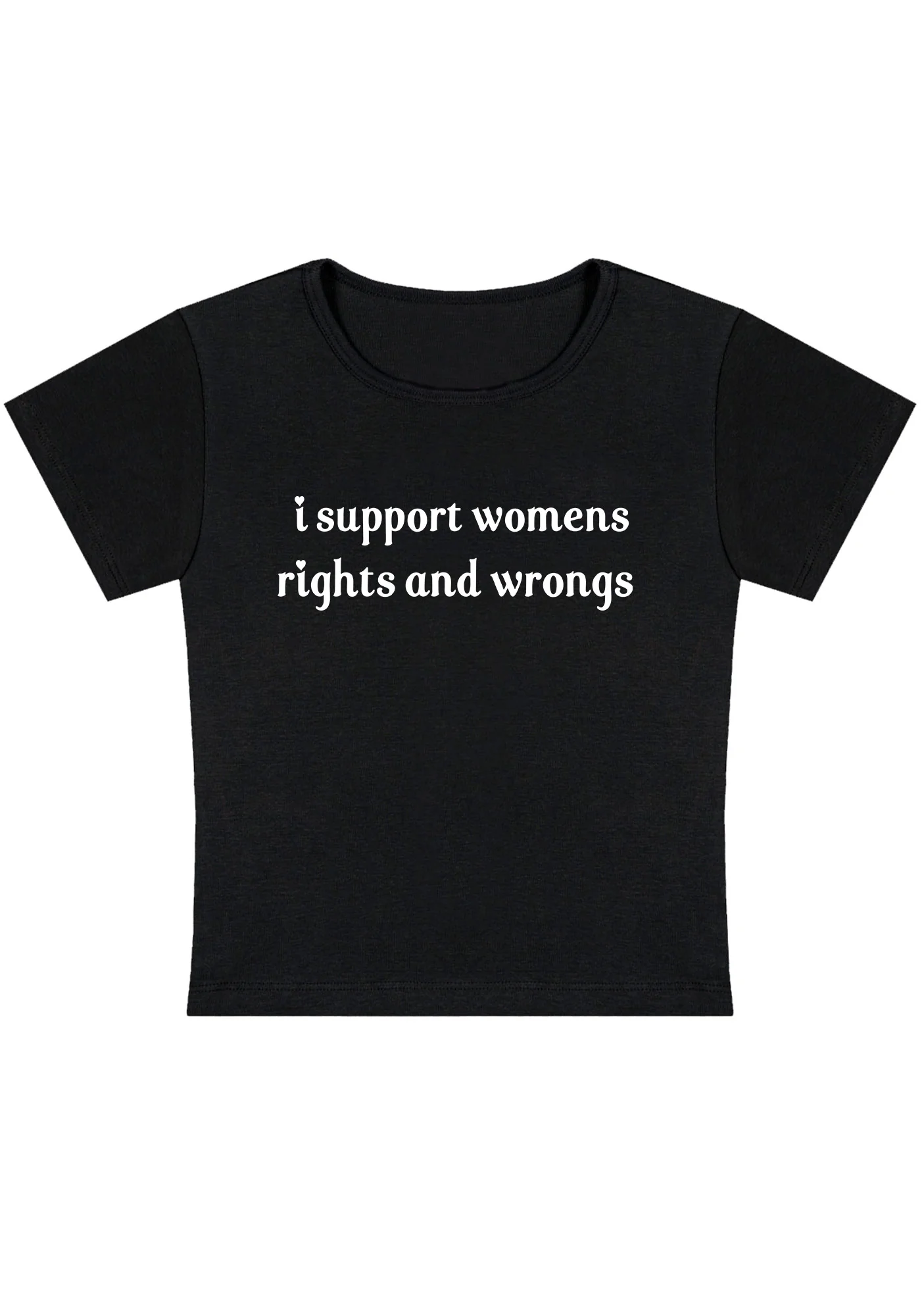 Curvy I Support Women Baby Tee - Image 5